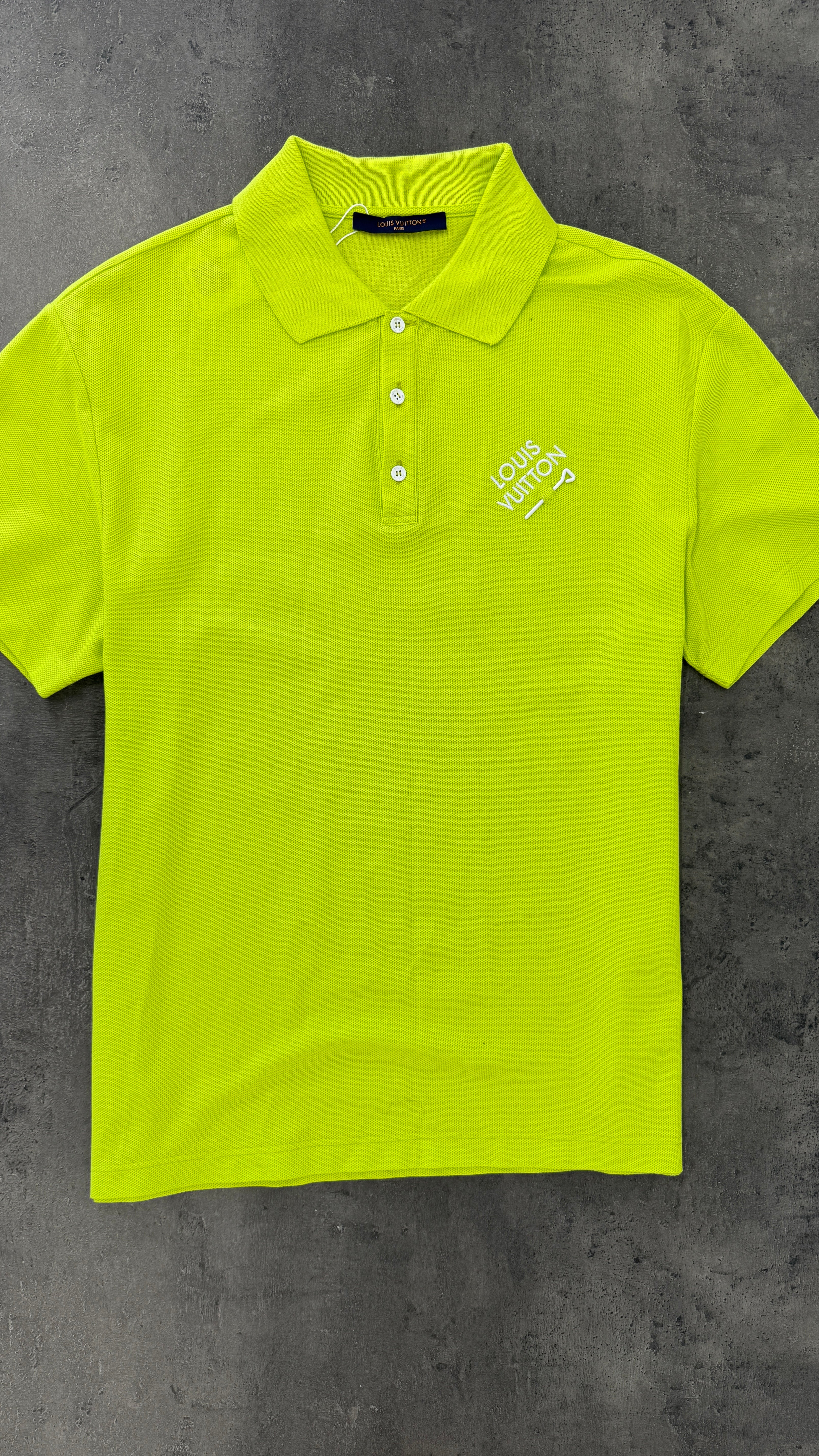 Men's Signature Embroidered Polo Shirt Green Size S - Image 8