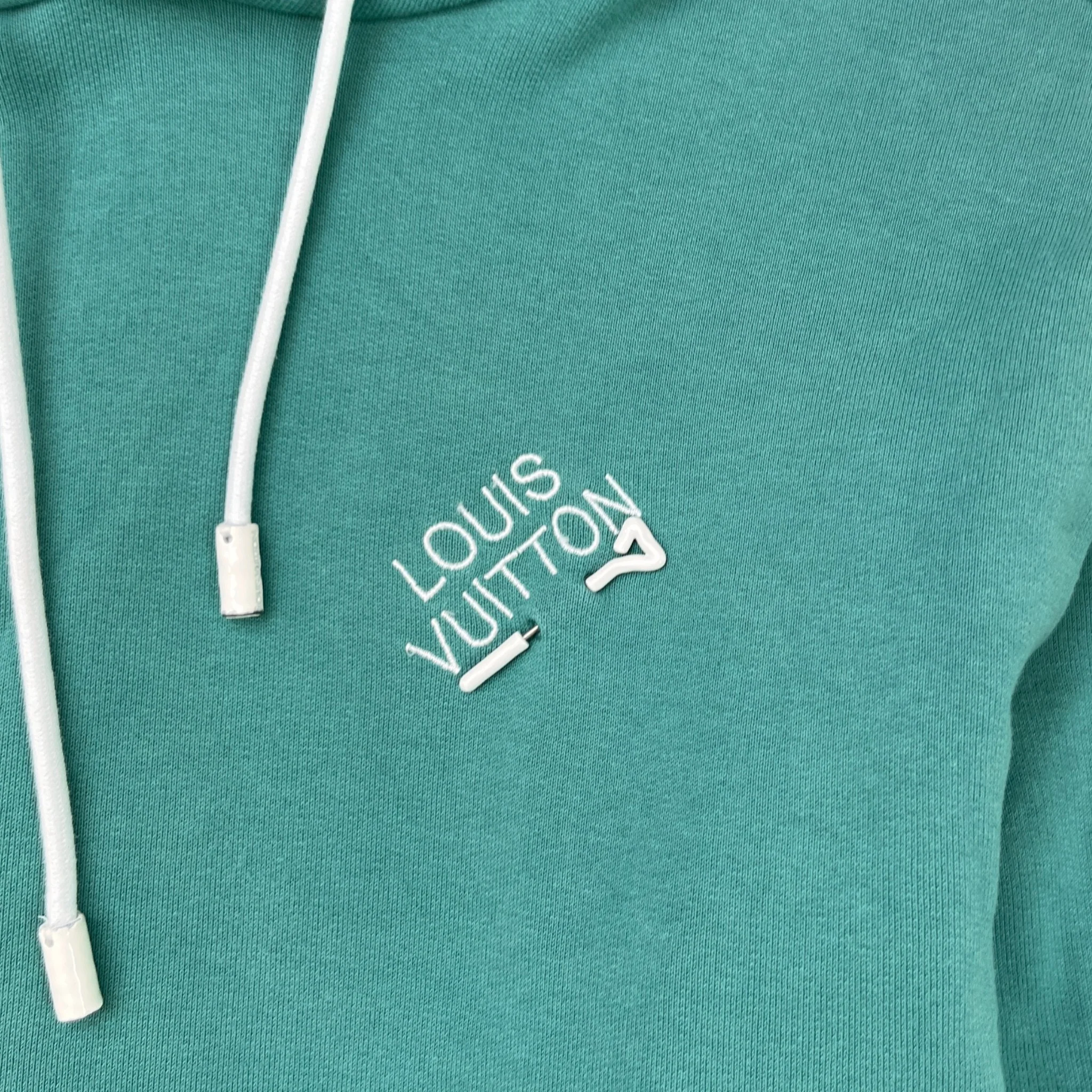 Men's Signature Logo Hoodie Green Size S - Image 5