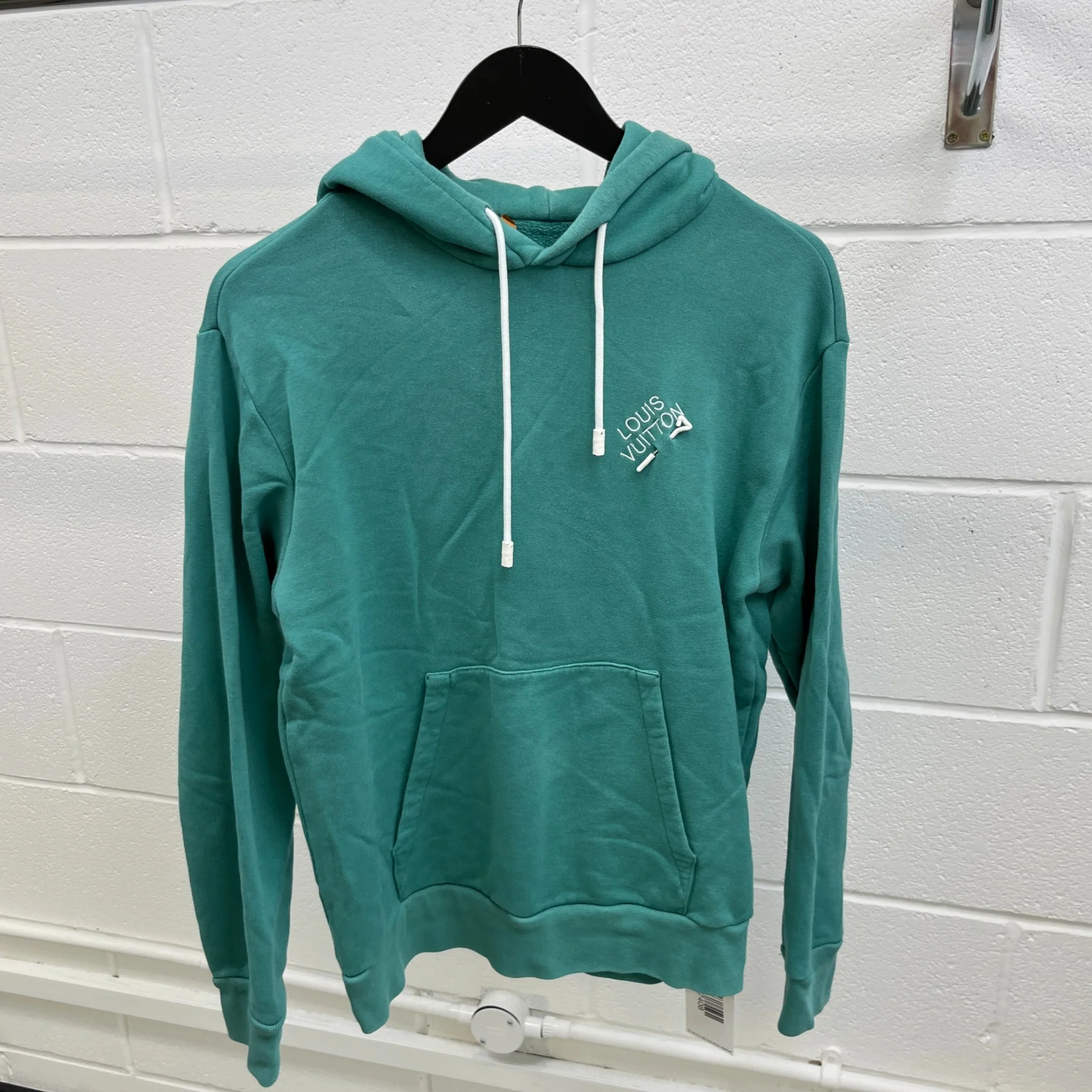 Men's Signature Logo Hoodie Green Size S - Image 8