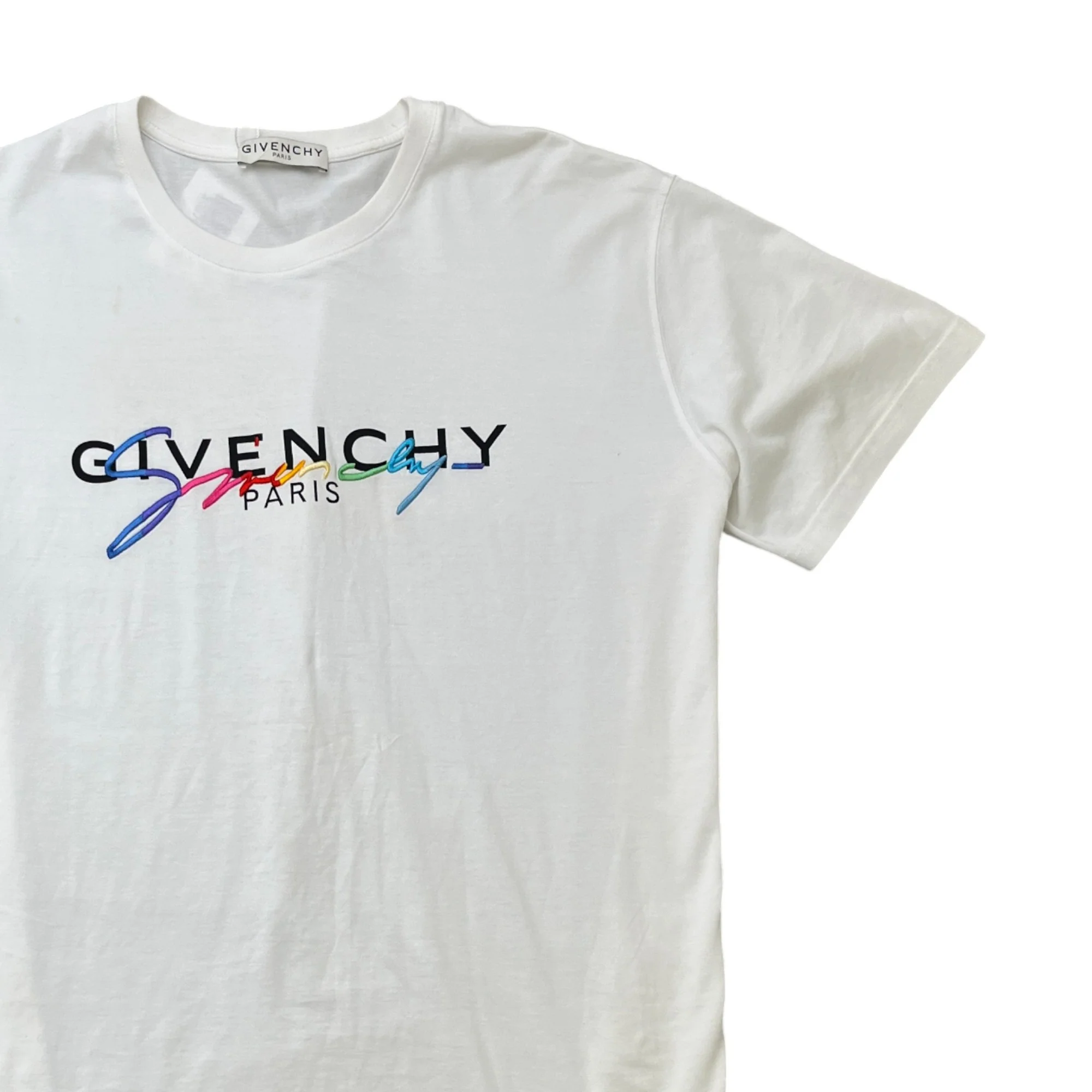 Men's Signature Logo T-Shirt White Size L - Image 3