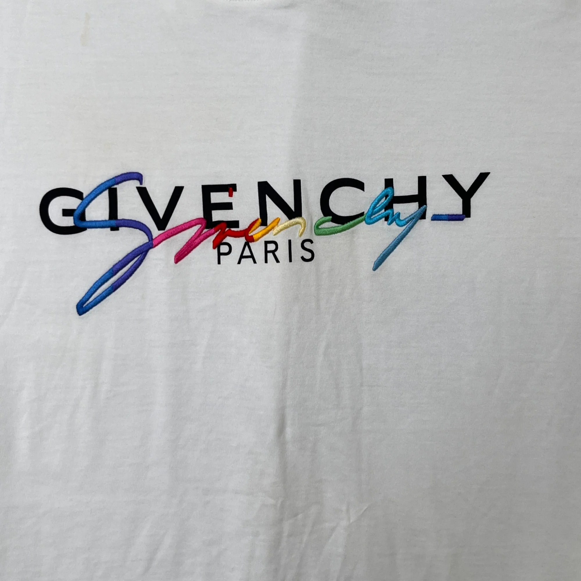 Men's Signature Logo T-Shirt White Size L - Image 5