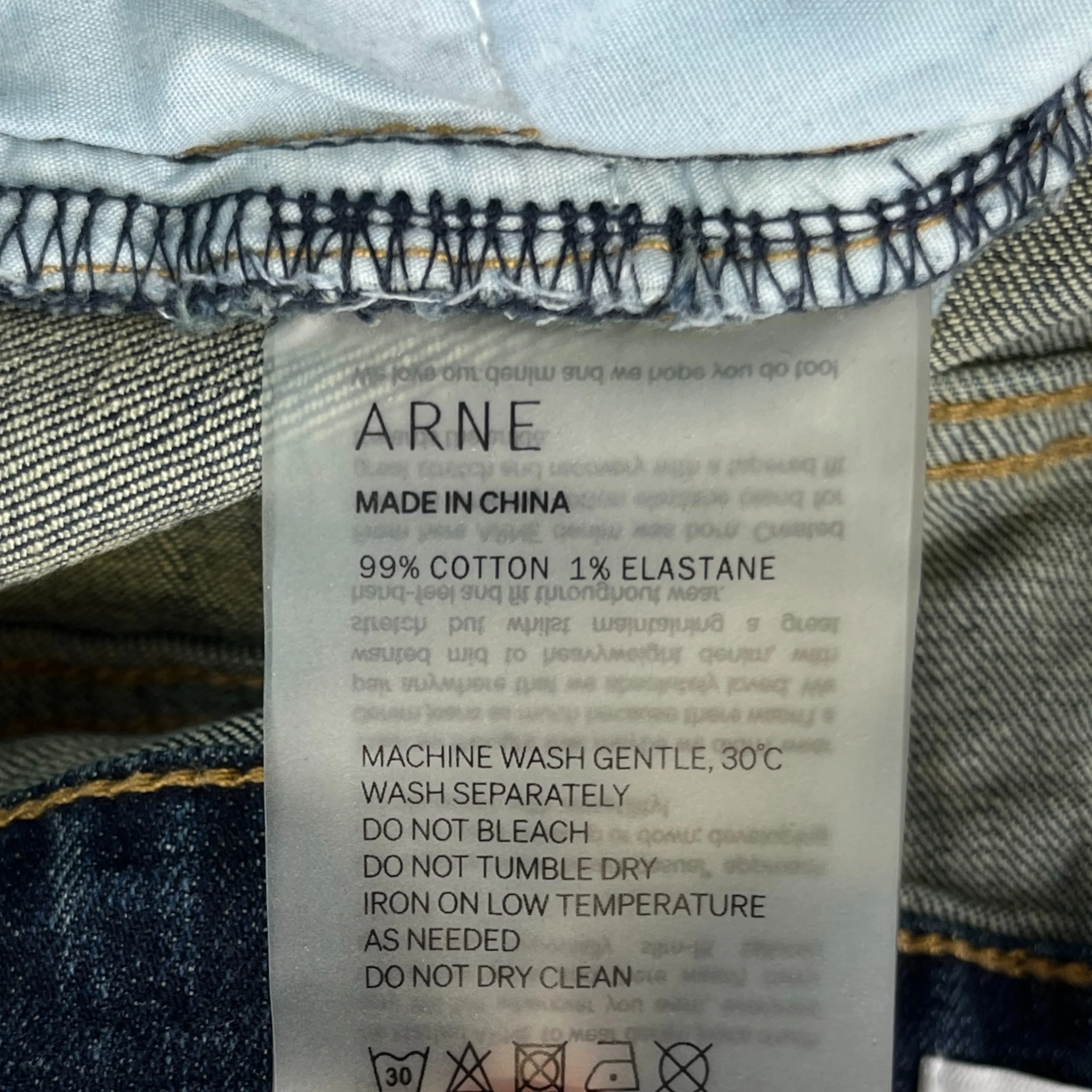 Men's Slim 30 Short Jeans Blue Size Waist 30" - Image 8