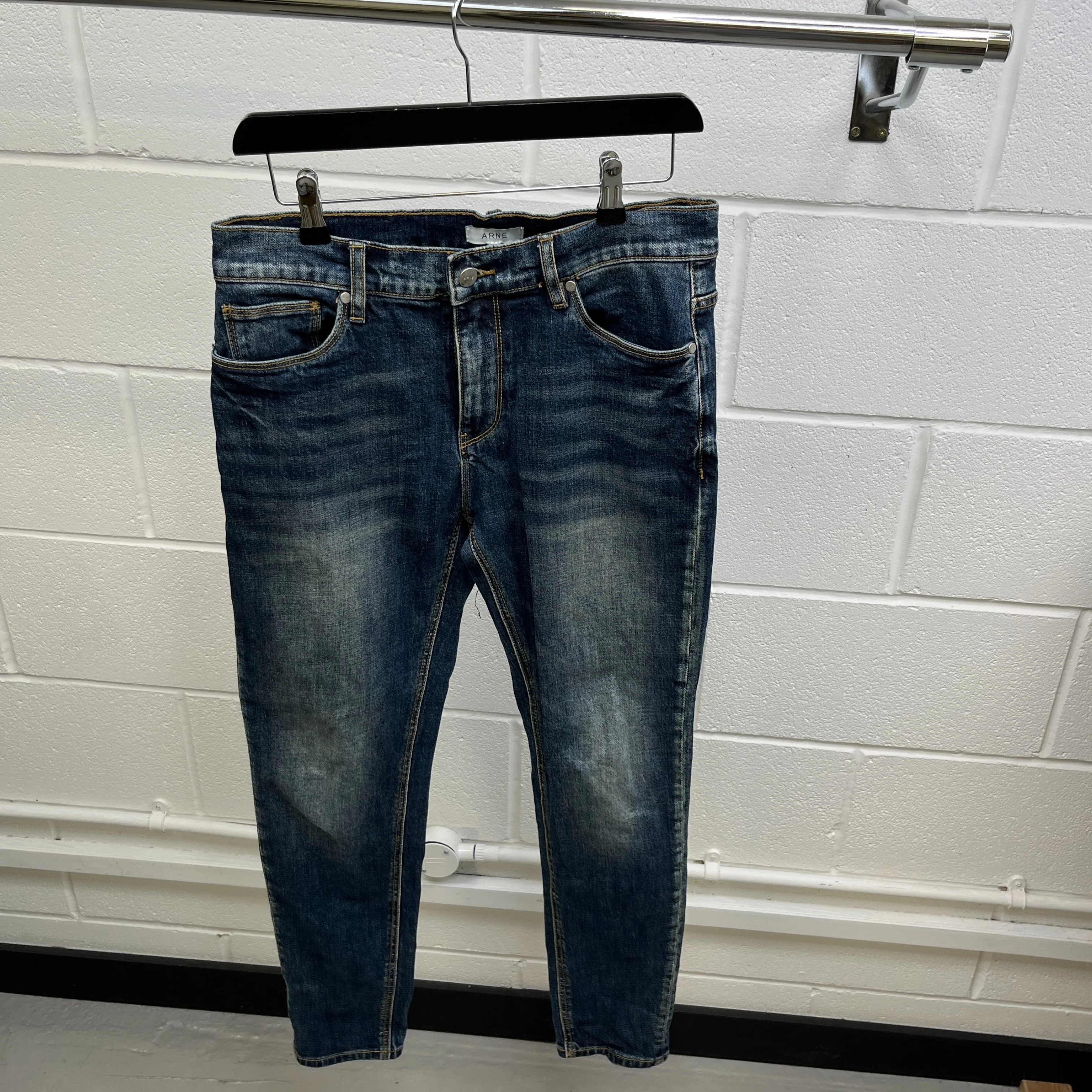 Men's Slim 30 Short Jeans Blue Size Waist 30" - Image 9