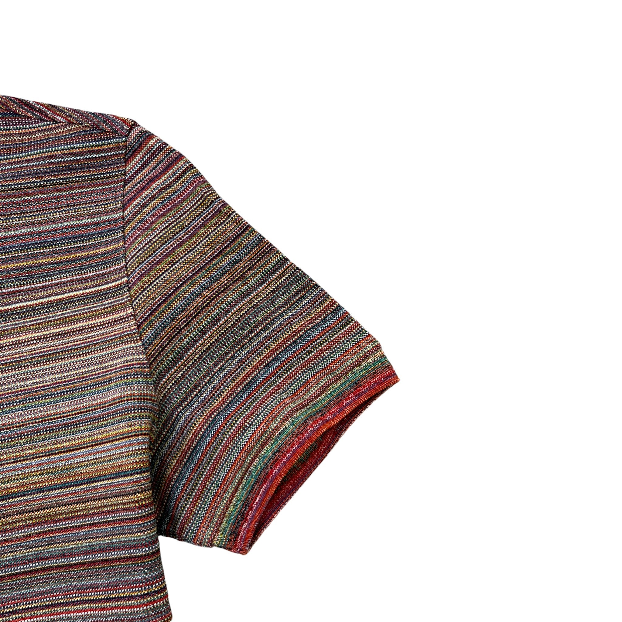 Men's Slub Polo Shirt Multi-Coloured Size S - Image 5
