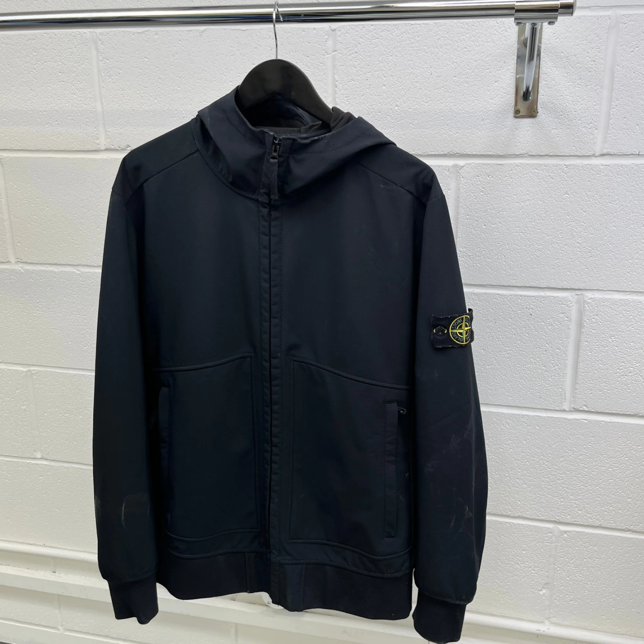 Men's Soft Shell-R Hooded Jacket Black Size XXL - Image 9