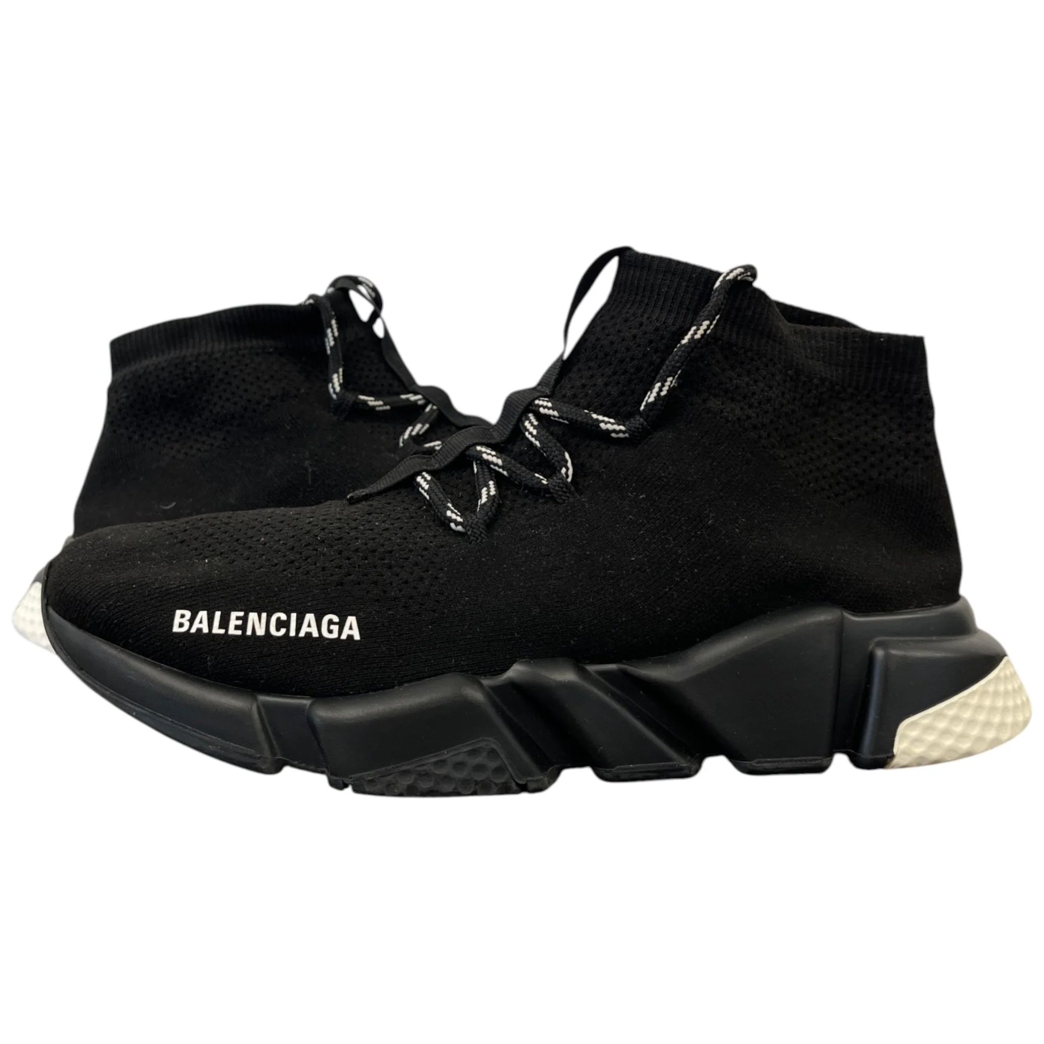 Men's Speed Lace High Trainers Black Size EU 41 / UK 7 - Image 3