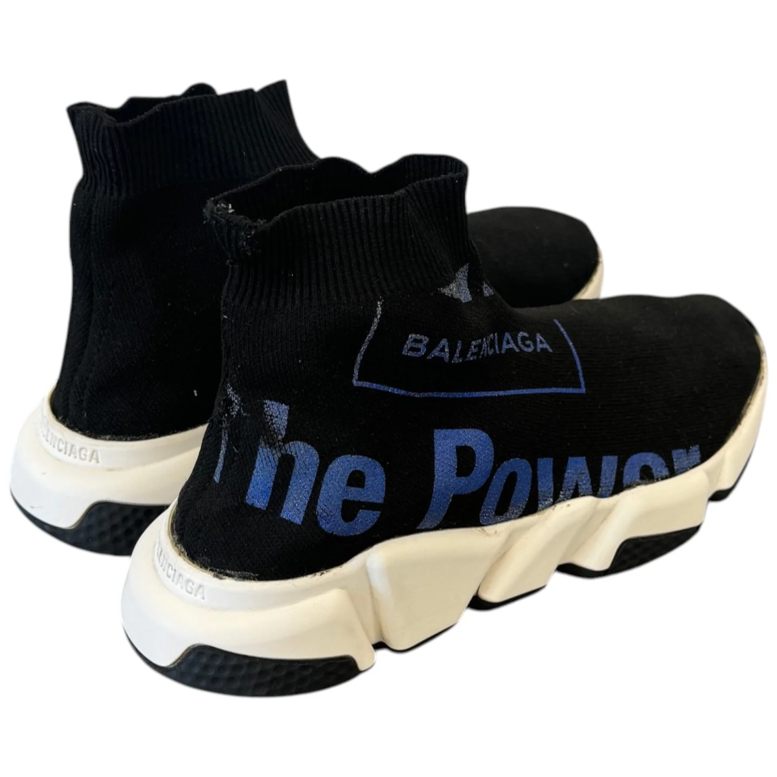 Men's Speed Sock High Trainers Black Size EU 40 / UK 6 - Image 8