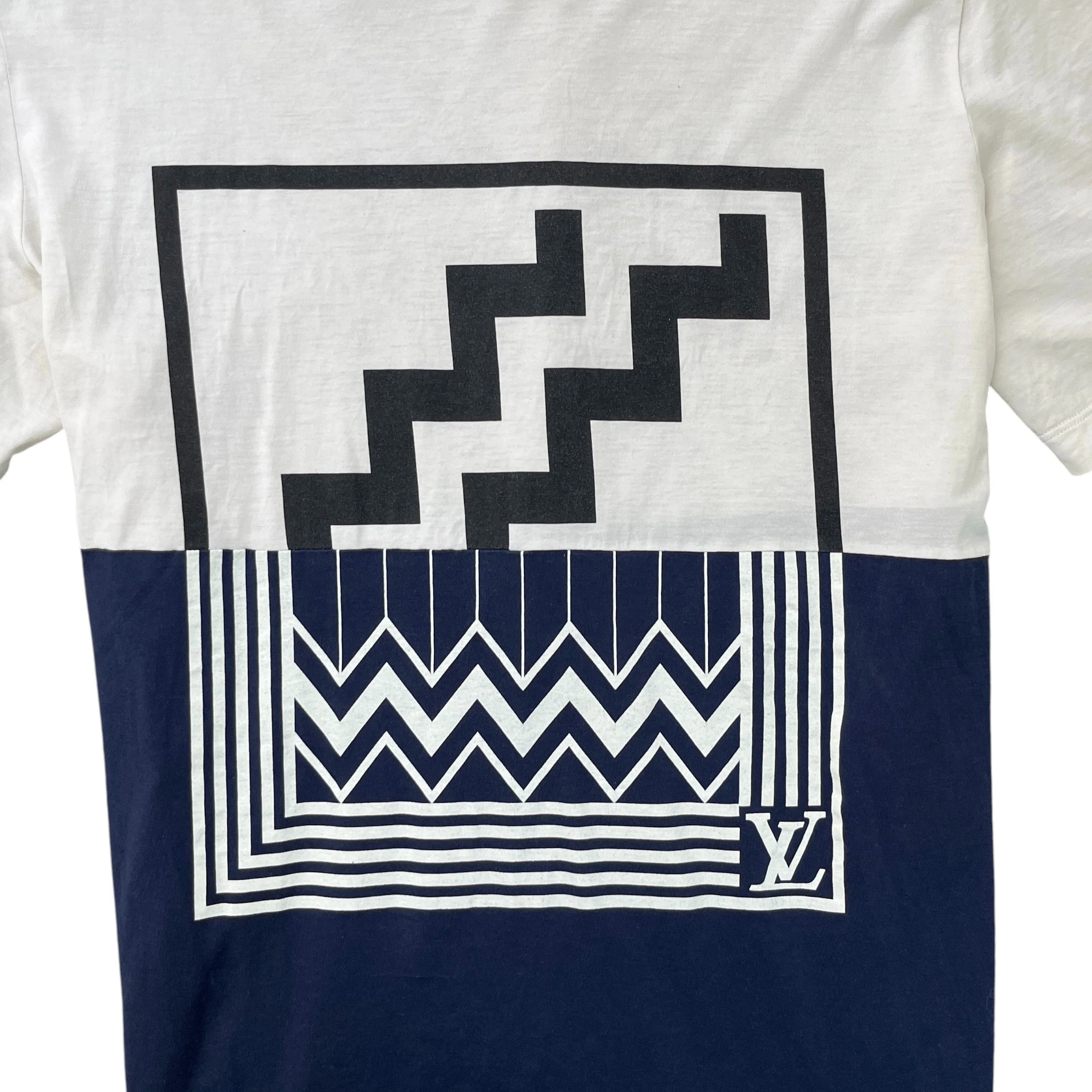 Men's Split Logo T-Shirt White Size XL - Image 5