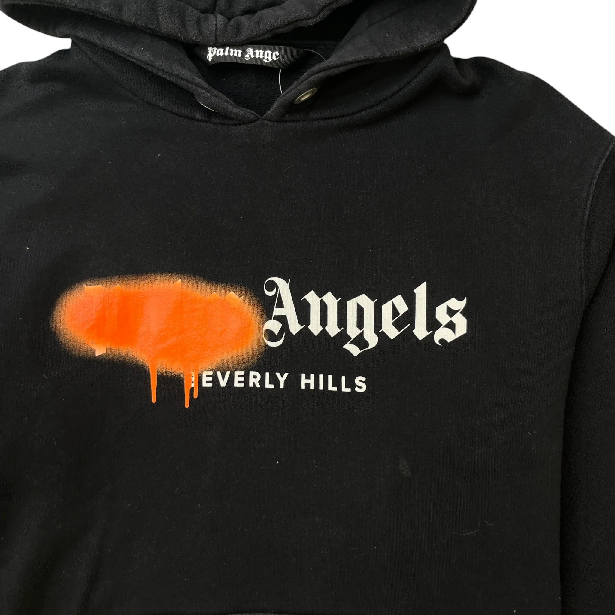 Men's Spray Logo Hoodie Black Size S - Image 5