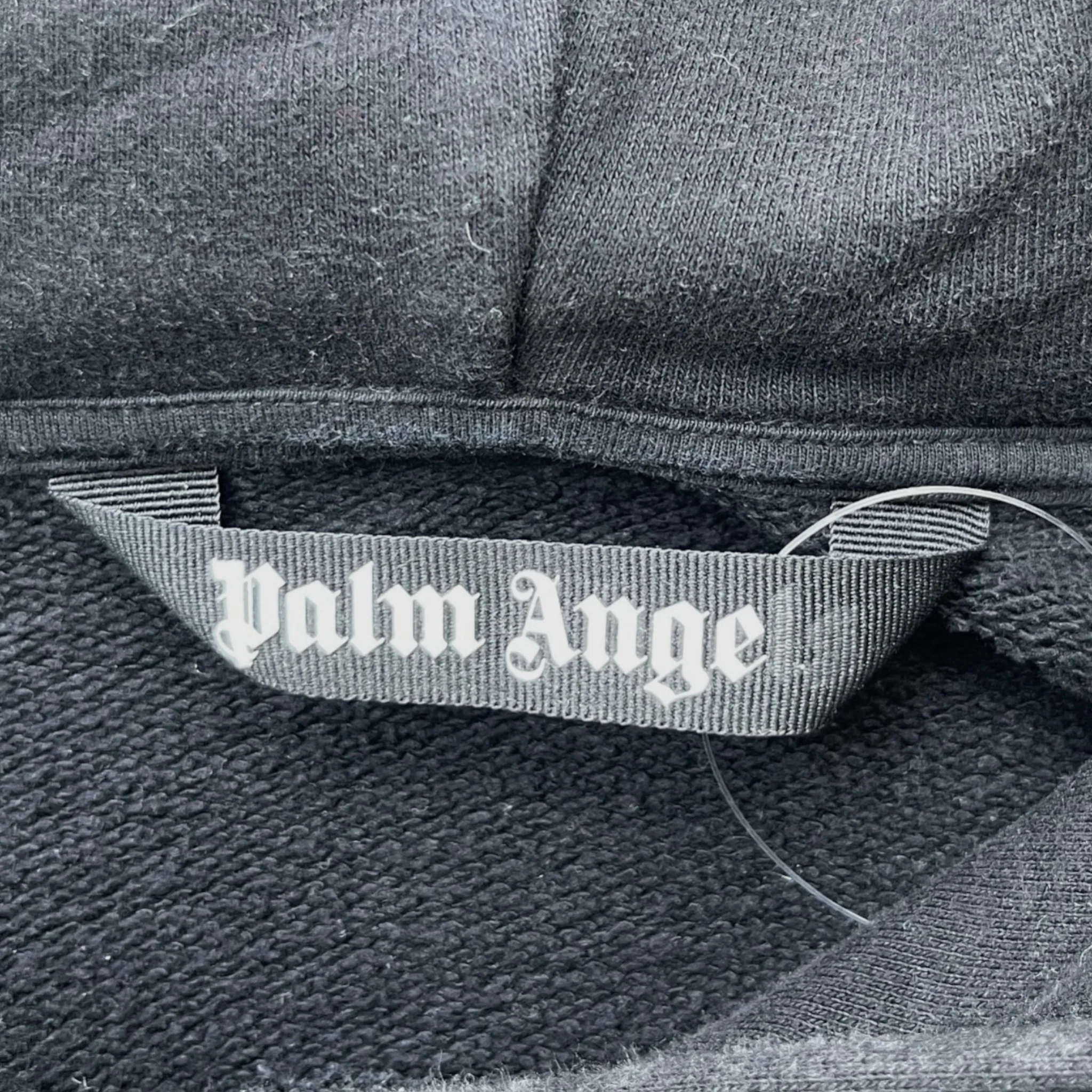 Men's Spray Logo Hoodie Black Size S - Image 7
