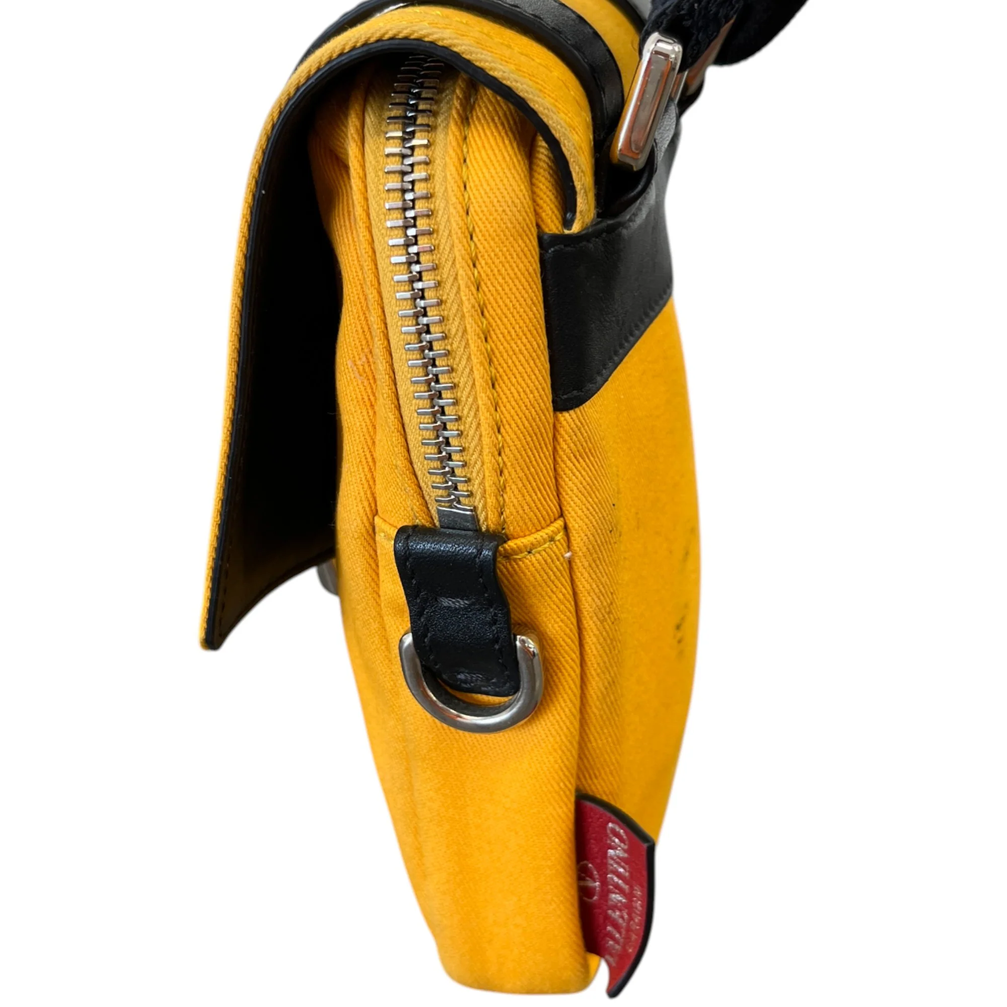 Men's Studded Messenger Bag Yellow - Image 7
