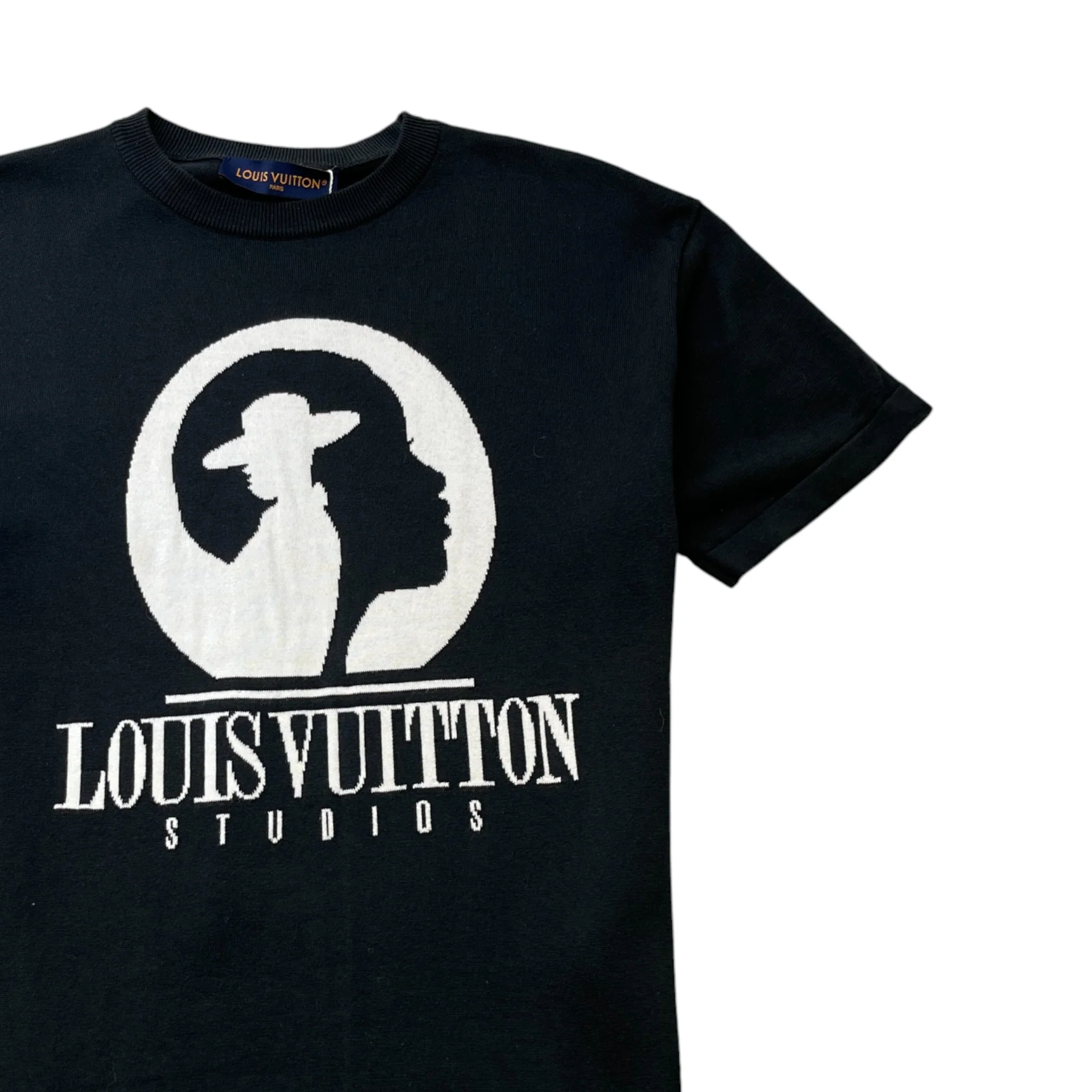 Men's Studios Knit T-Shirt Black Size S - Image 3