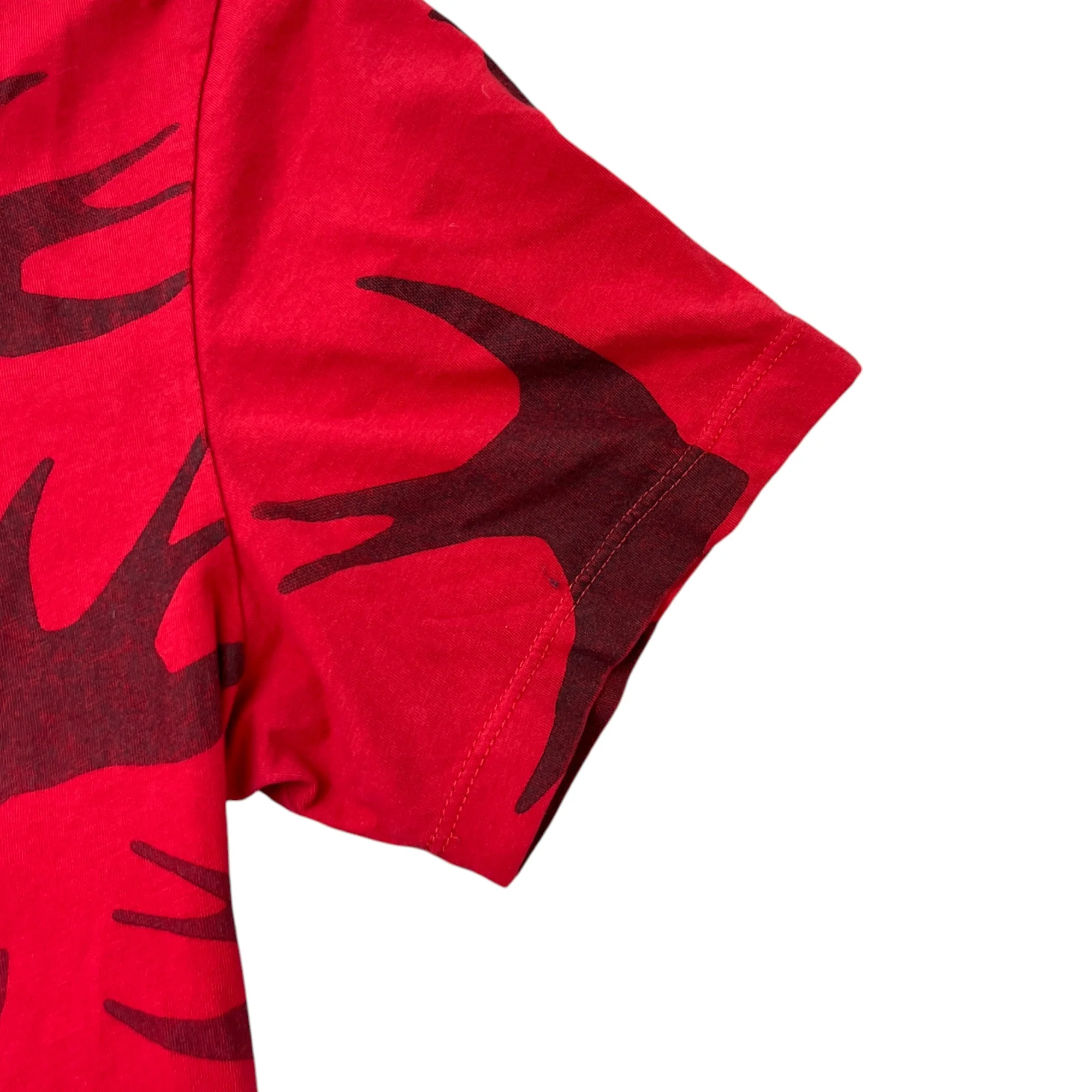 Men's Swallow Logo T-Shirt Red Size S - Image 5