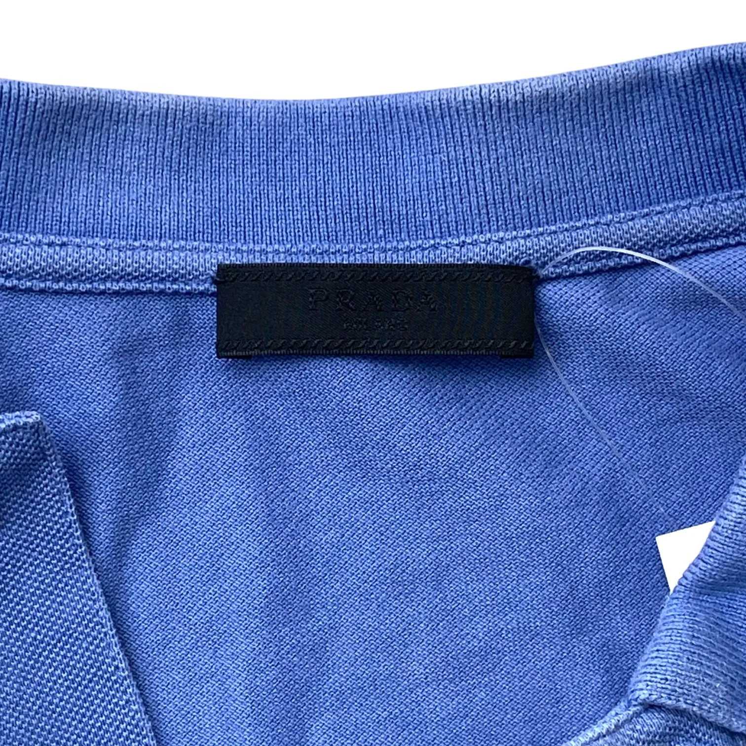 Men's Tab Logo Polo Shirt Blue Size L - Image 8