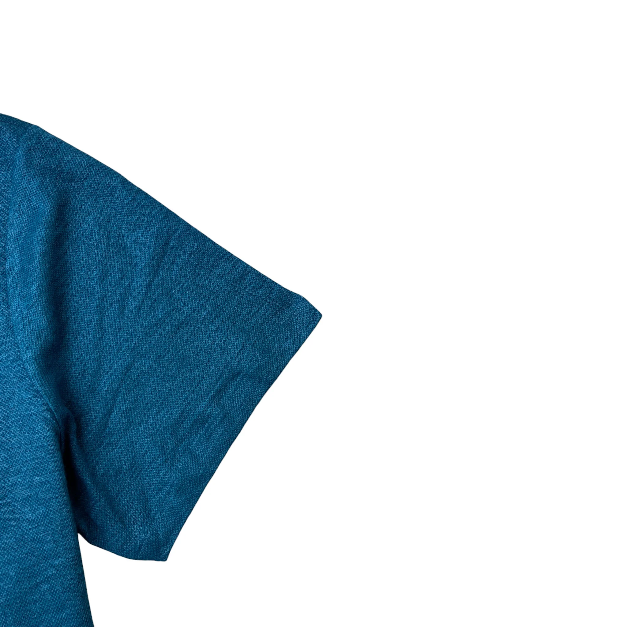 Men's Tag Logo Polo Shirt Blue Size XXL - Image 4