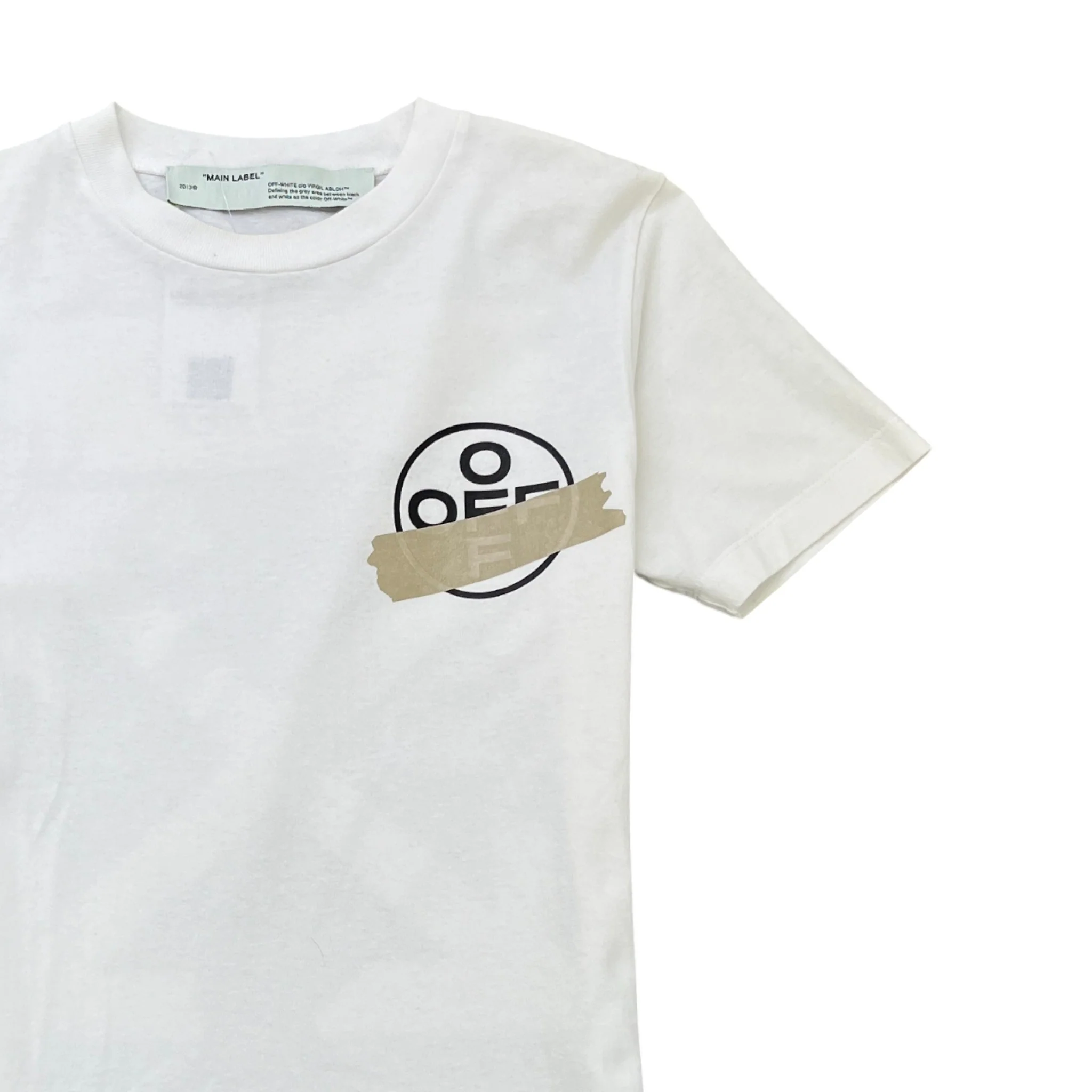Men's Tape Arrows T-Shirt White Size XS - Image 3