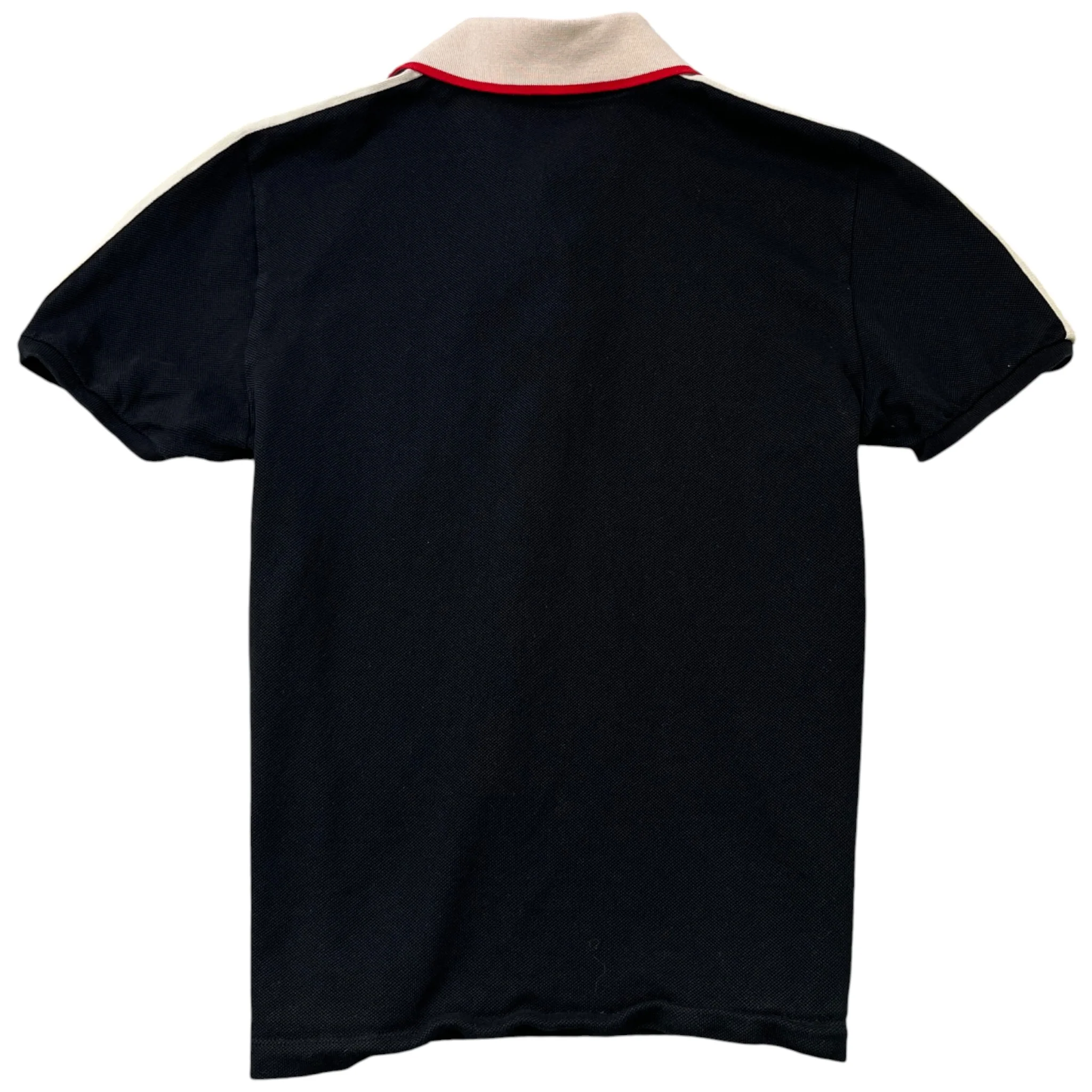 Men's Tape Logo Polo Shirt Black Size L - Image 2