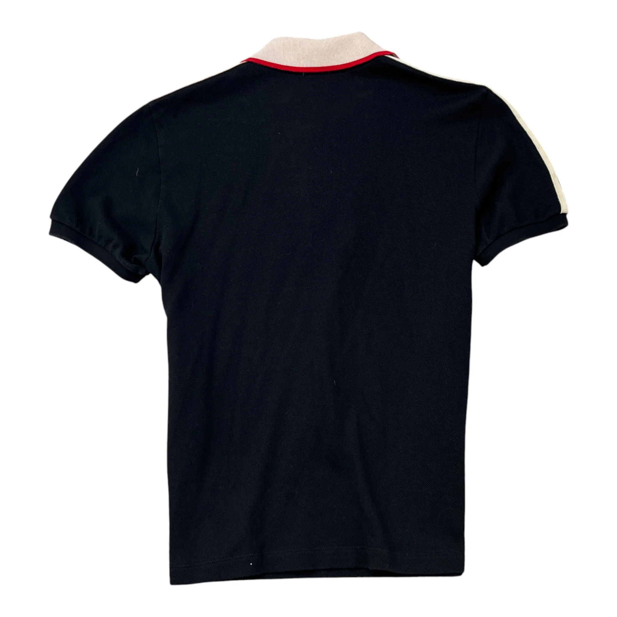 Men's Tape Logo Polo Shirt Black Size M - Image 2