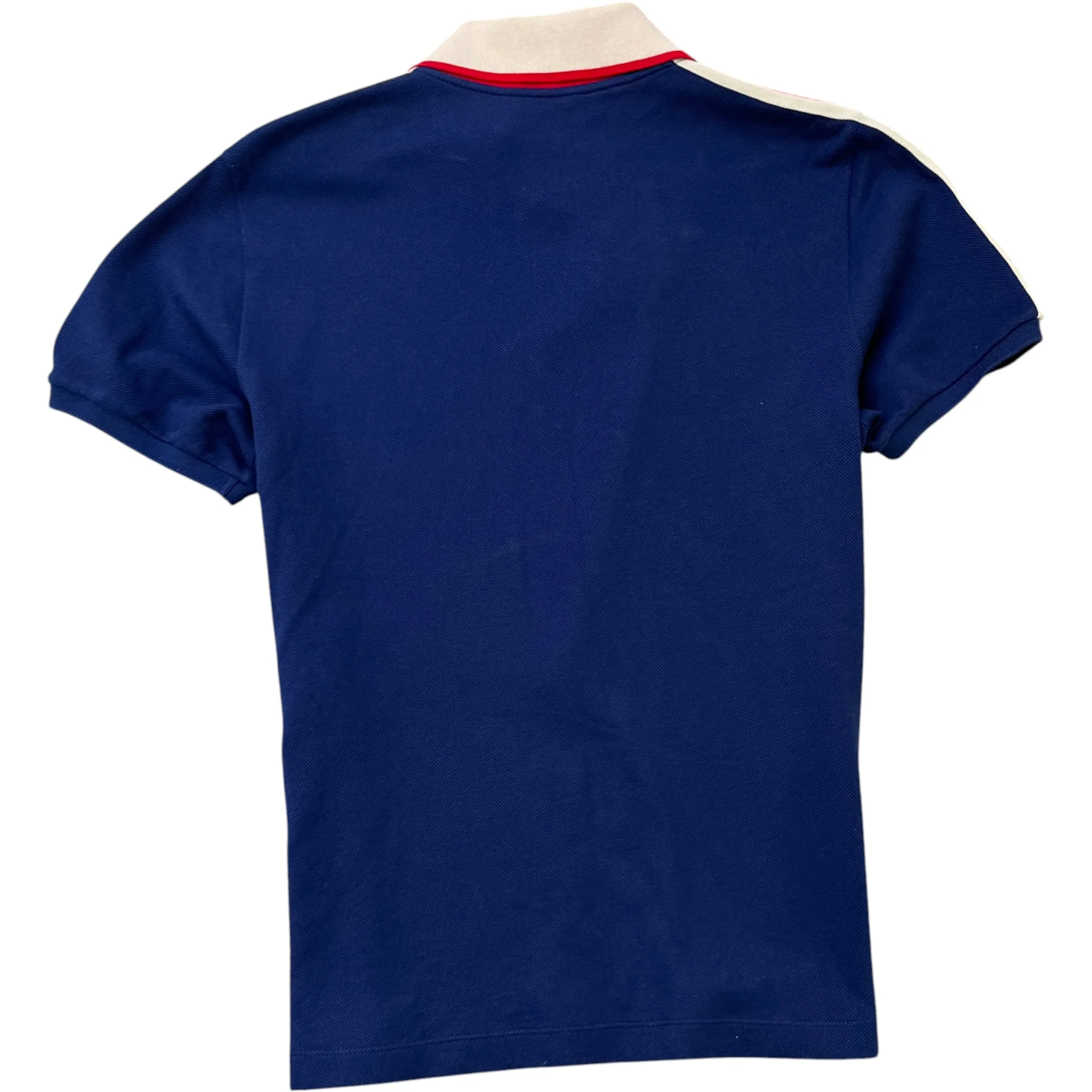Men's Tape Logo Polo Shirt Blue Size M - Image 2