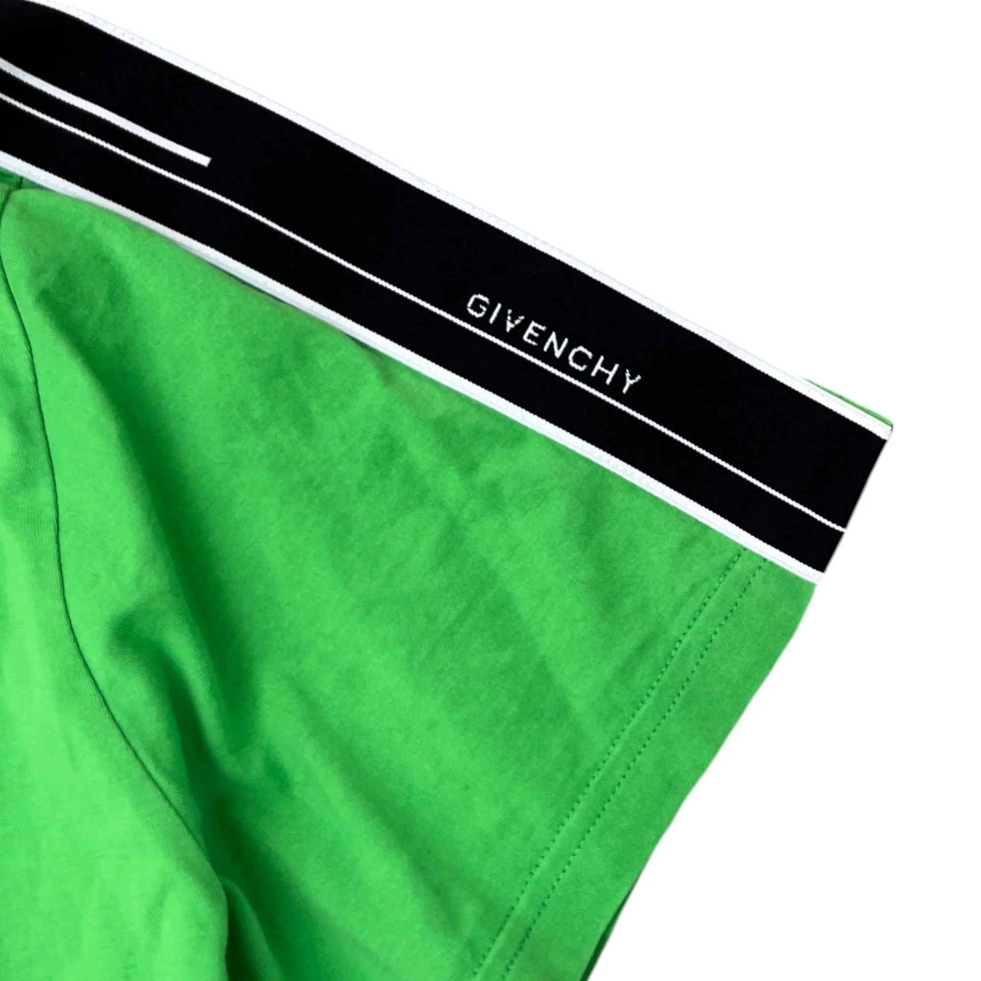 Men's Tape Logo T-Shirt Green Size S - Image 5