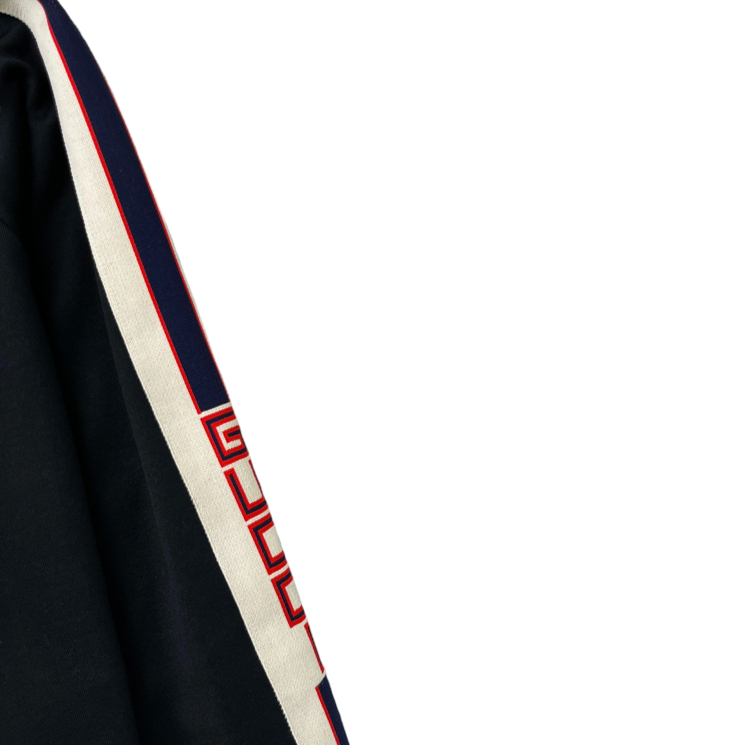Men's Technical Jersey Stripe Track Jacket Black Size XL - Image 5