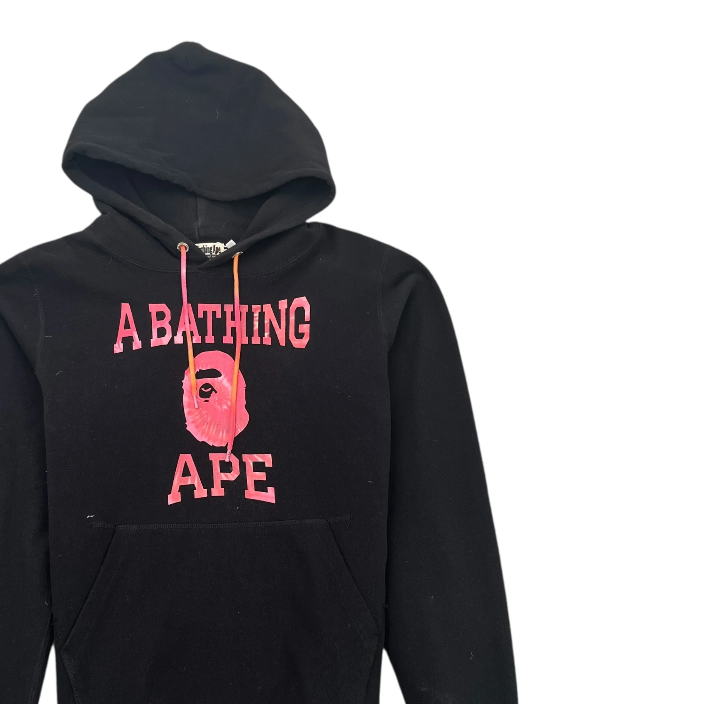 Men's Tie Dye Pullover Hoodie Black Size M - Image 3