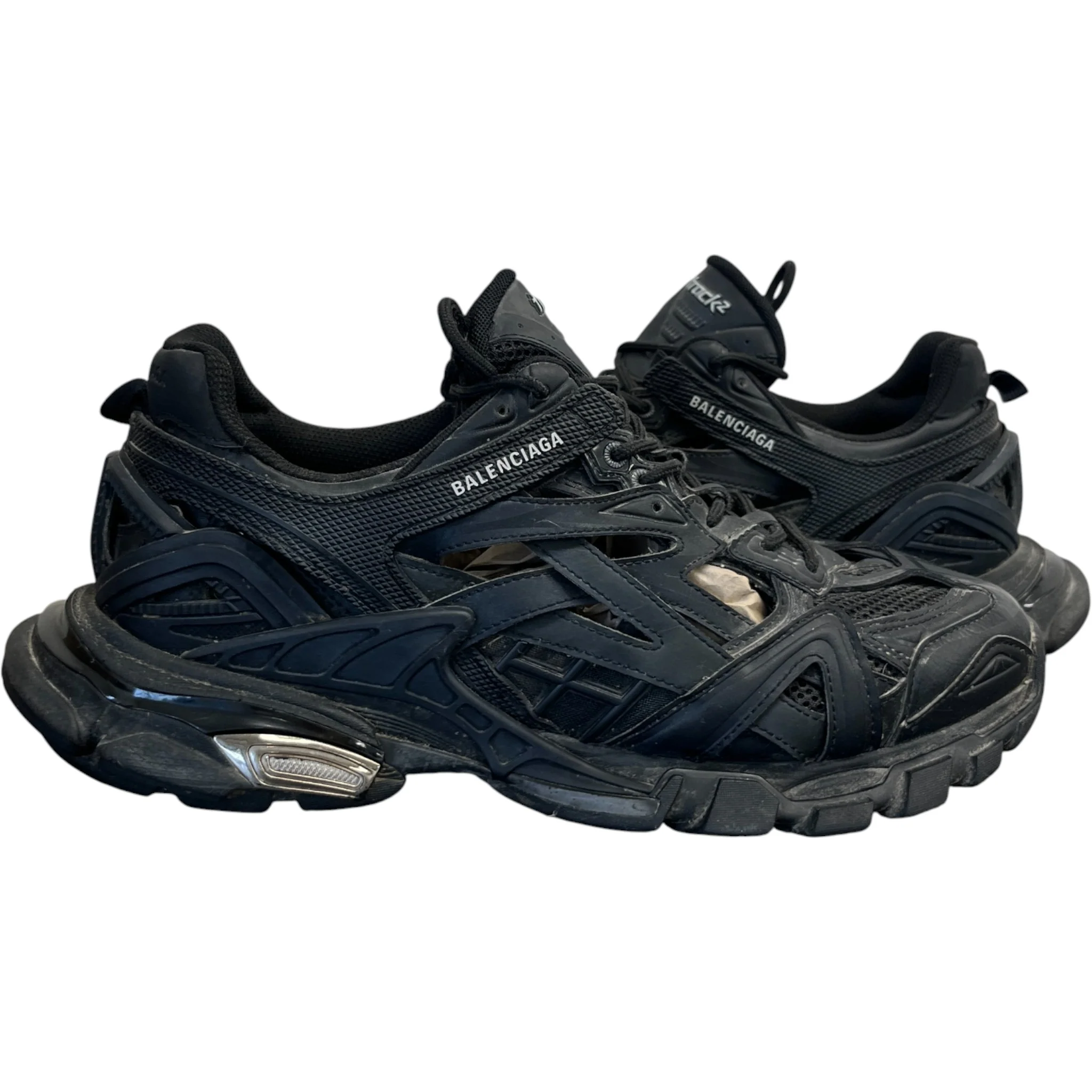 Men's Track.2 Low Trainers Black Size EU 44 / UK 10 - Image 3