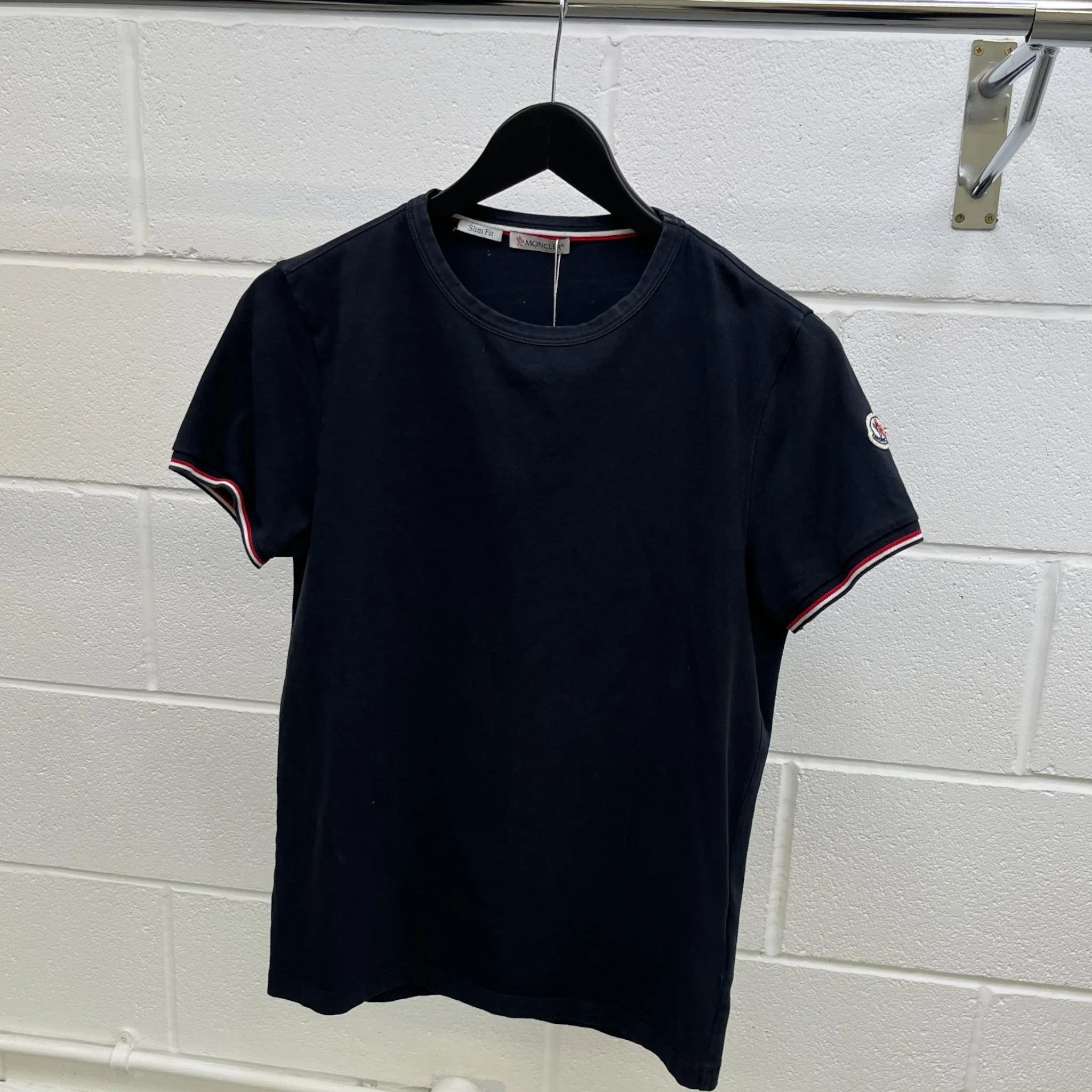Men's Tricolour Maglia T-Shirt Navy Size S - Image 9