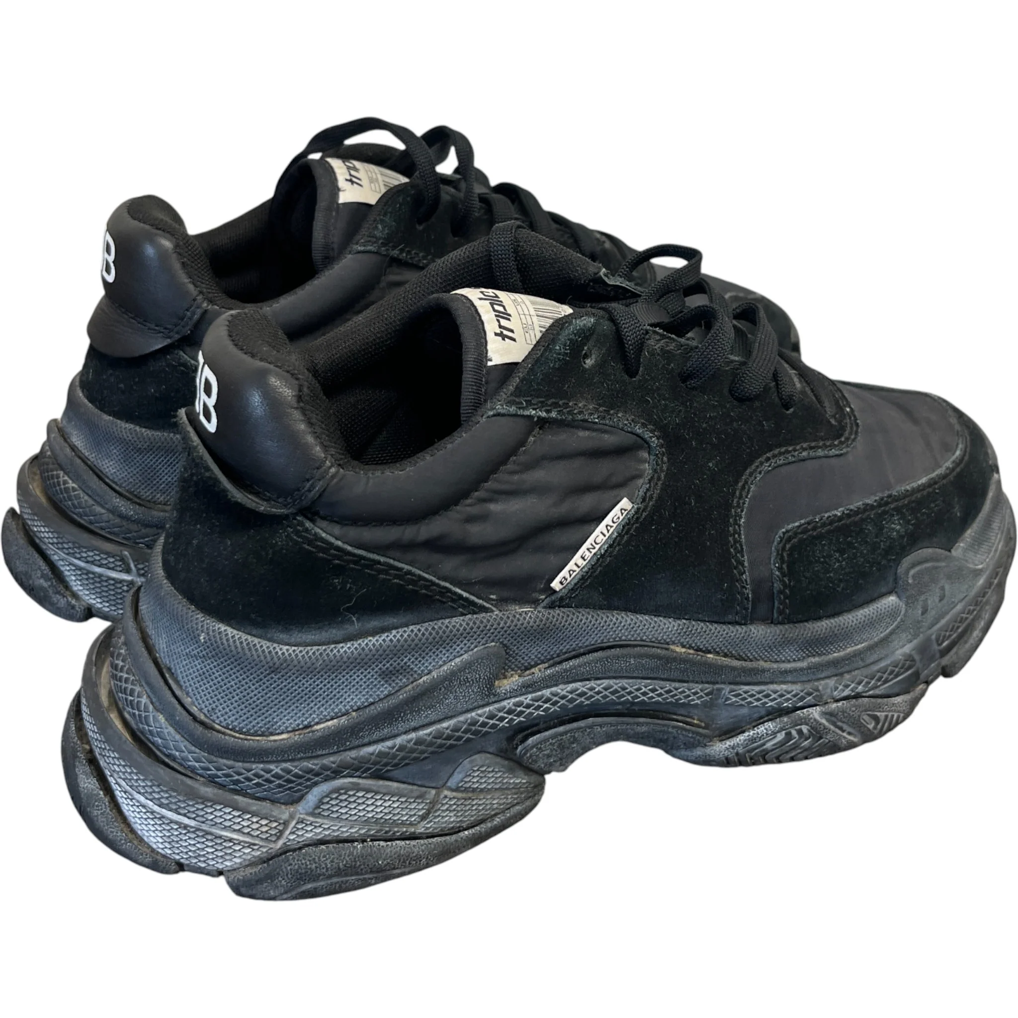 Men's Triple S Low Trainers Black Size EU 40 / UK 6 - Image 8