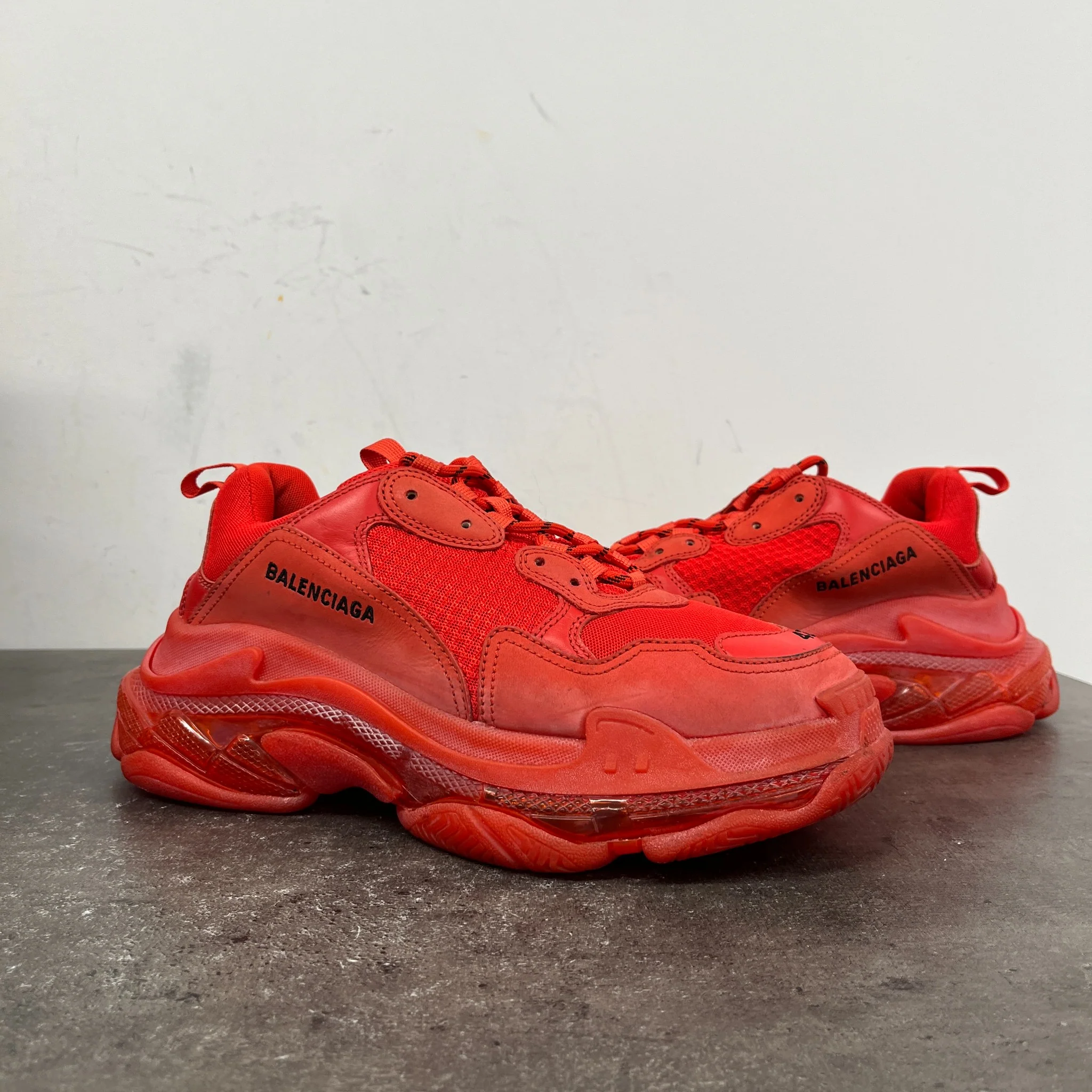 Men's Triple S Low Trainers Red Size EU 42 / UK 8 - Image 12