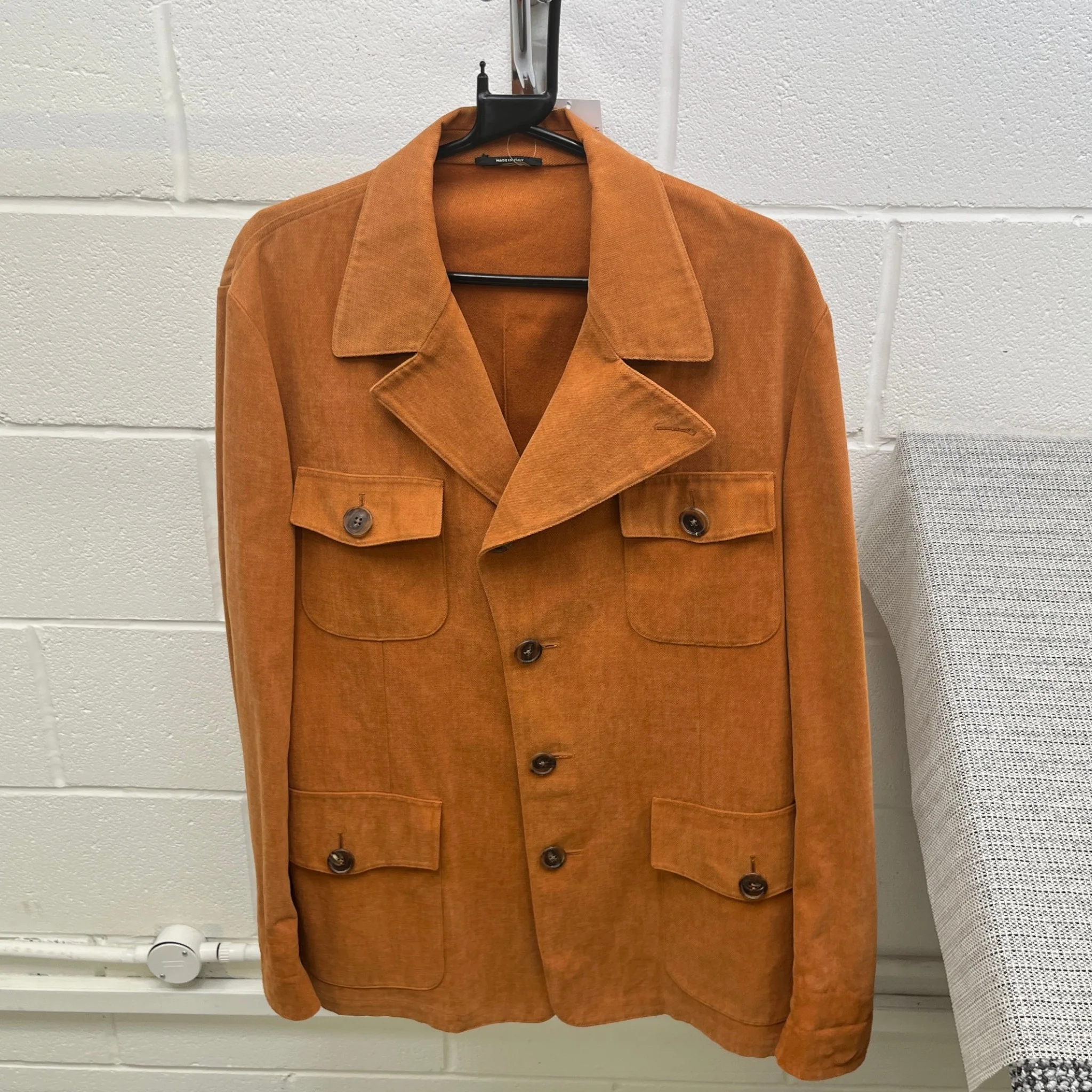Men's Utility Jacket Orange Size IT 52 / XL - Image 8