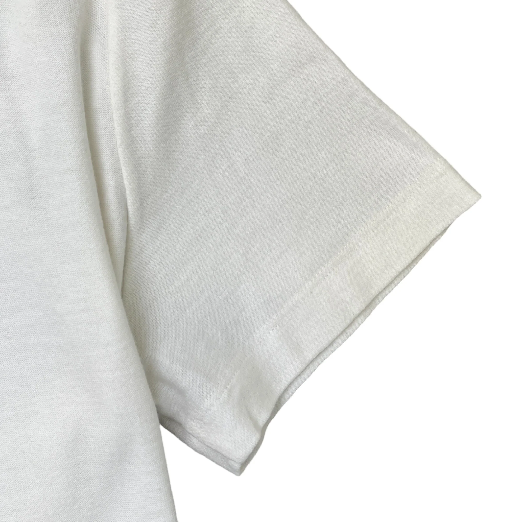 Men's Velor Astronaut Graphic T-Shirt White Size S - Image 7