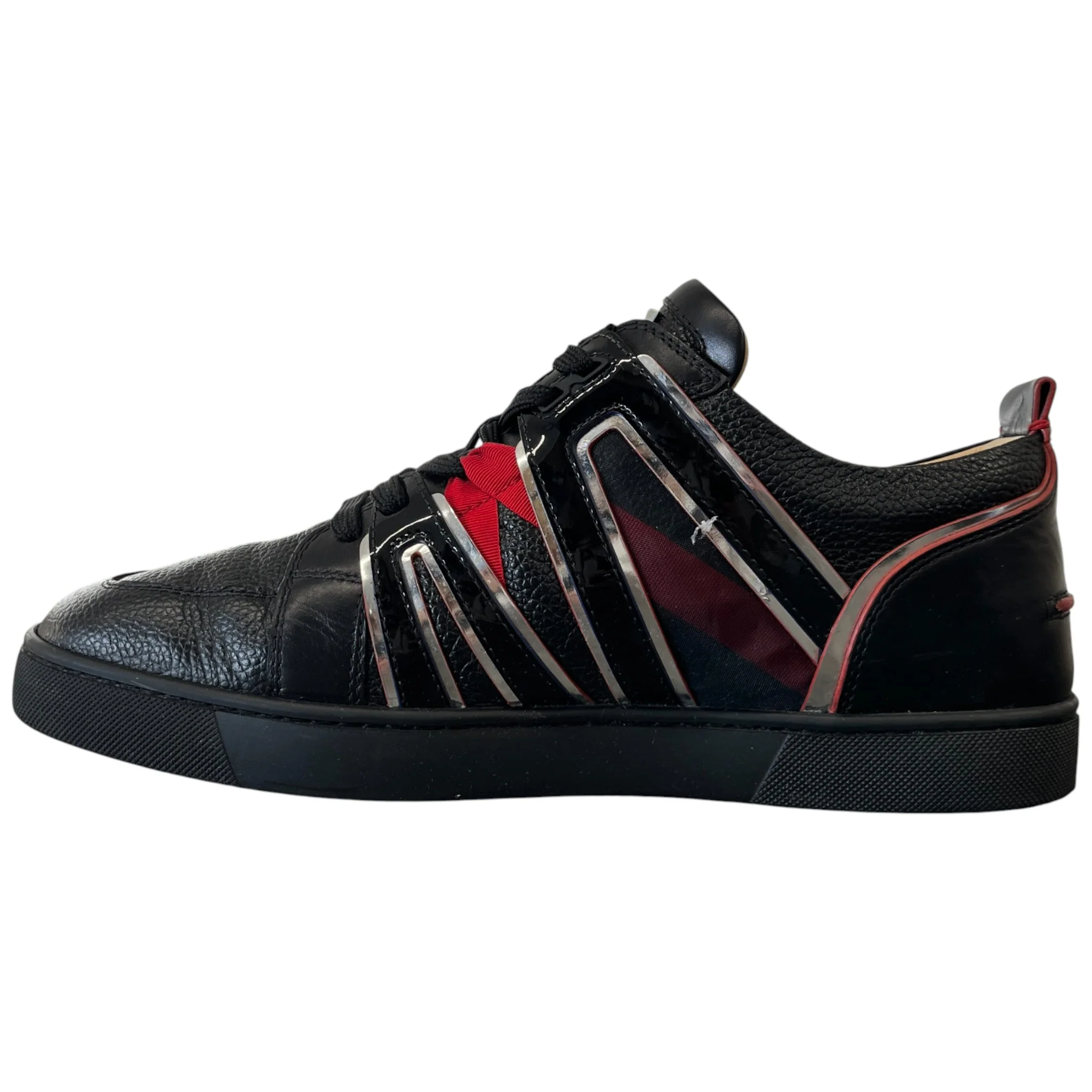 Men's Vida Viva Flat Low Trainers Black Size EU 43.5 / UK 9.5 - Image 2