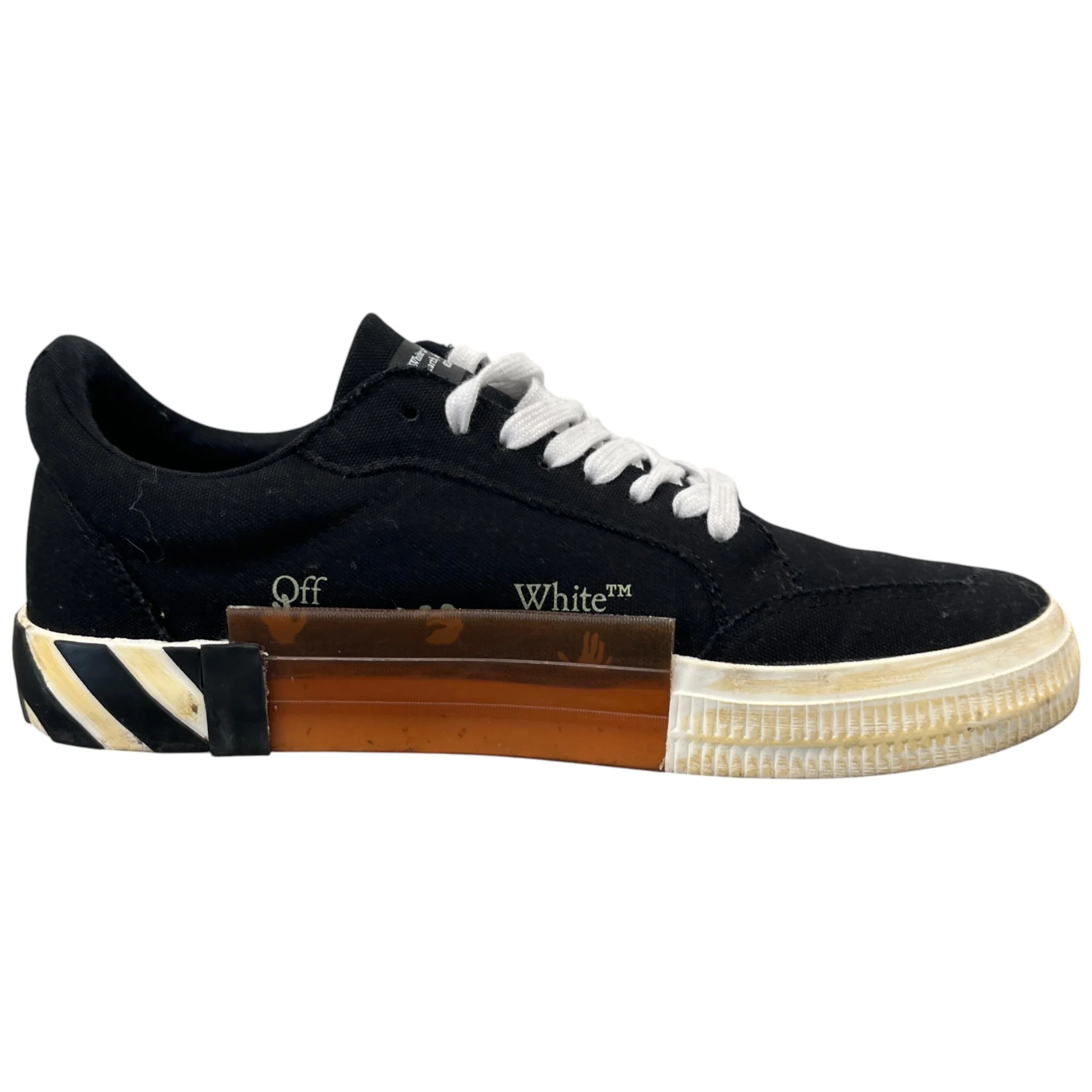 Men's Vulcanized Low Trainers Black Size EU 43 / UK 9 - Image 4