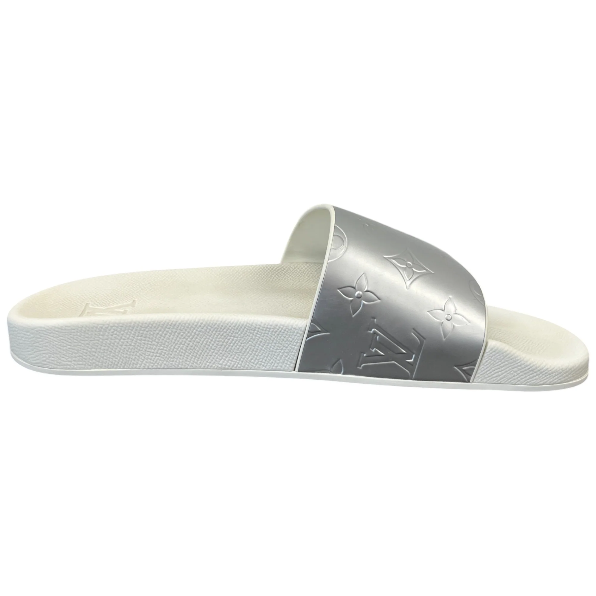 Men's Waterfront Mules Slides Silver Size EU 41 / UK 7 - Image 4