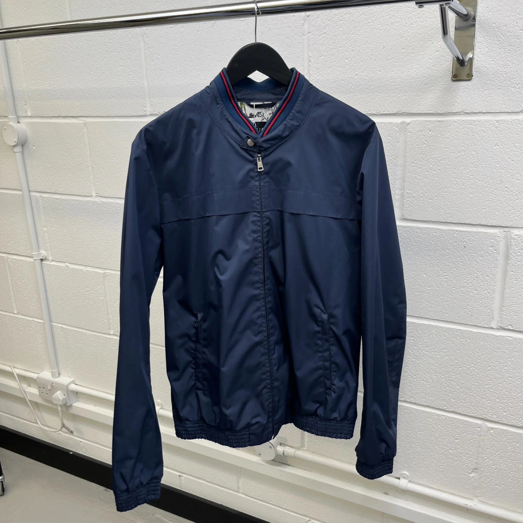 Men's Web Collar Jacket Navy Size IT 50 / L - Image 10
