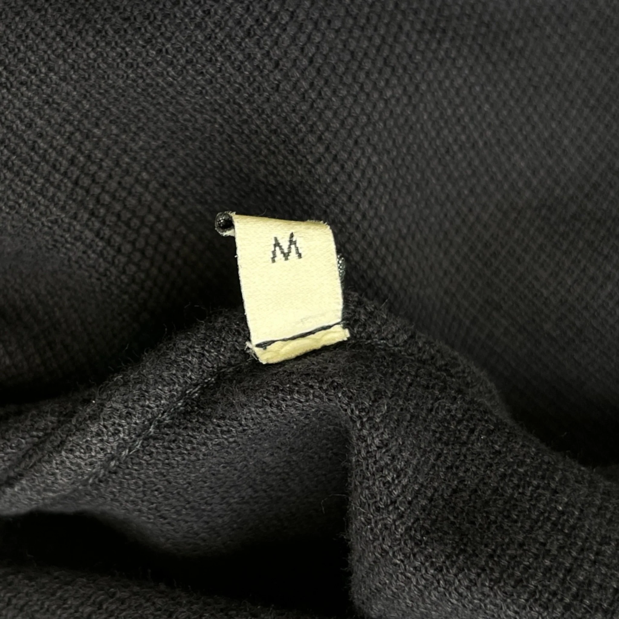Men's Web Collar Polo Shirt Navy Size M - Image 6