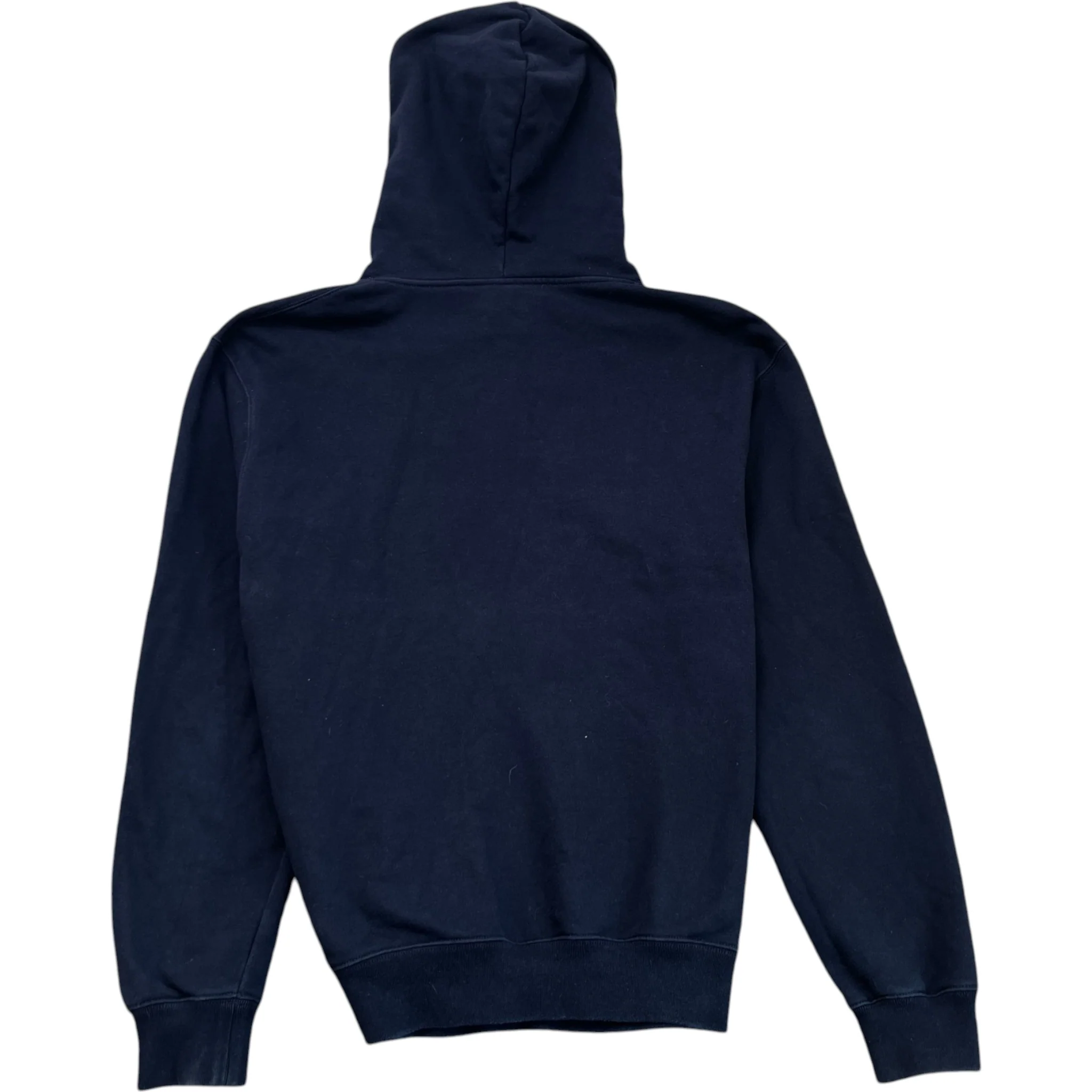Men's Web Logo Print Hoodie Navy Size M - Image 4