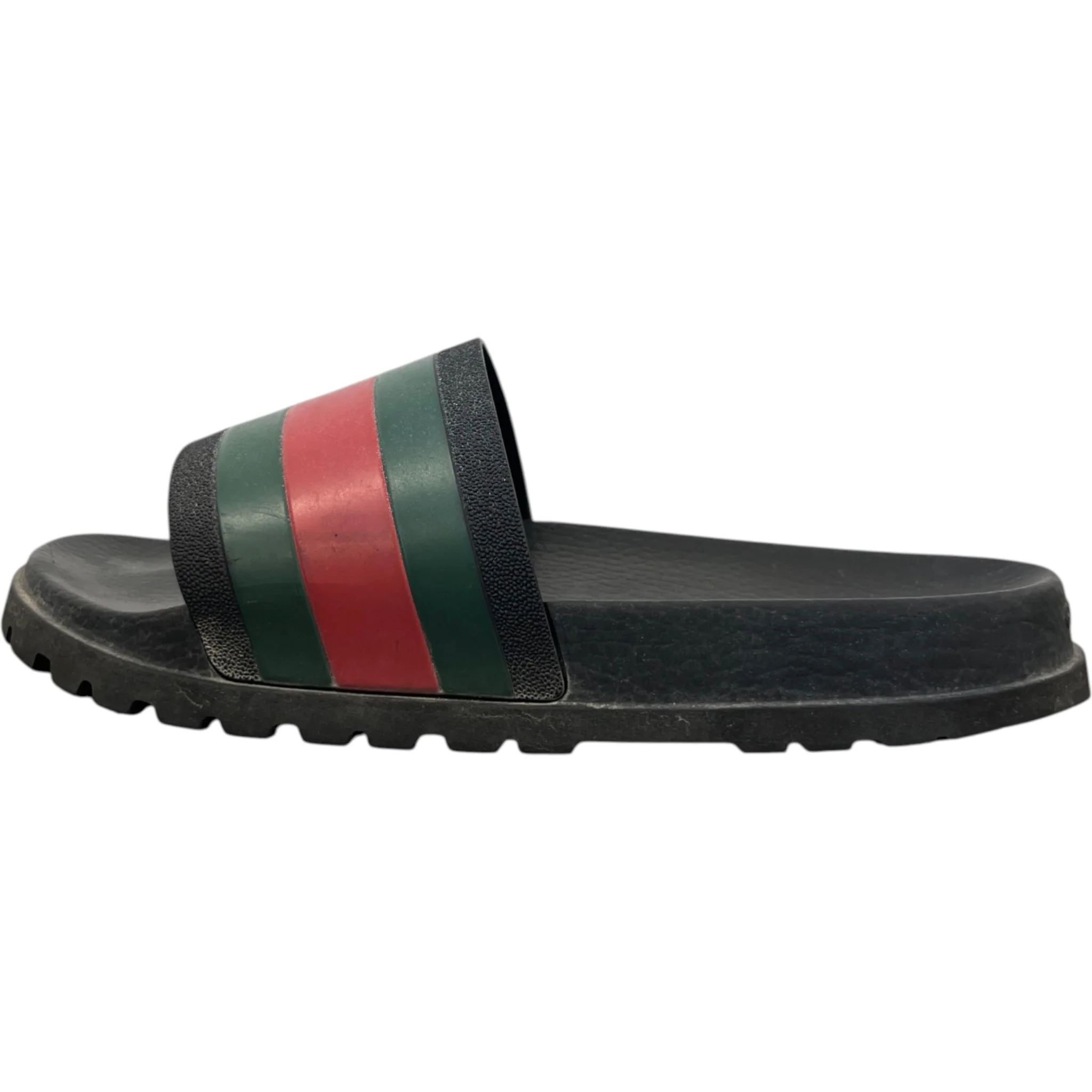 Men's Web Stripe Slides Black Size EU 43 / UK 9 - Image 5