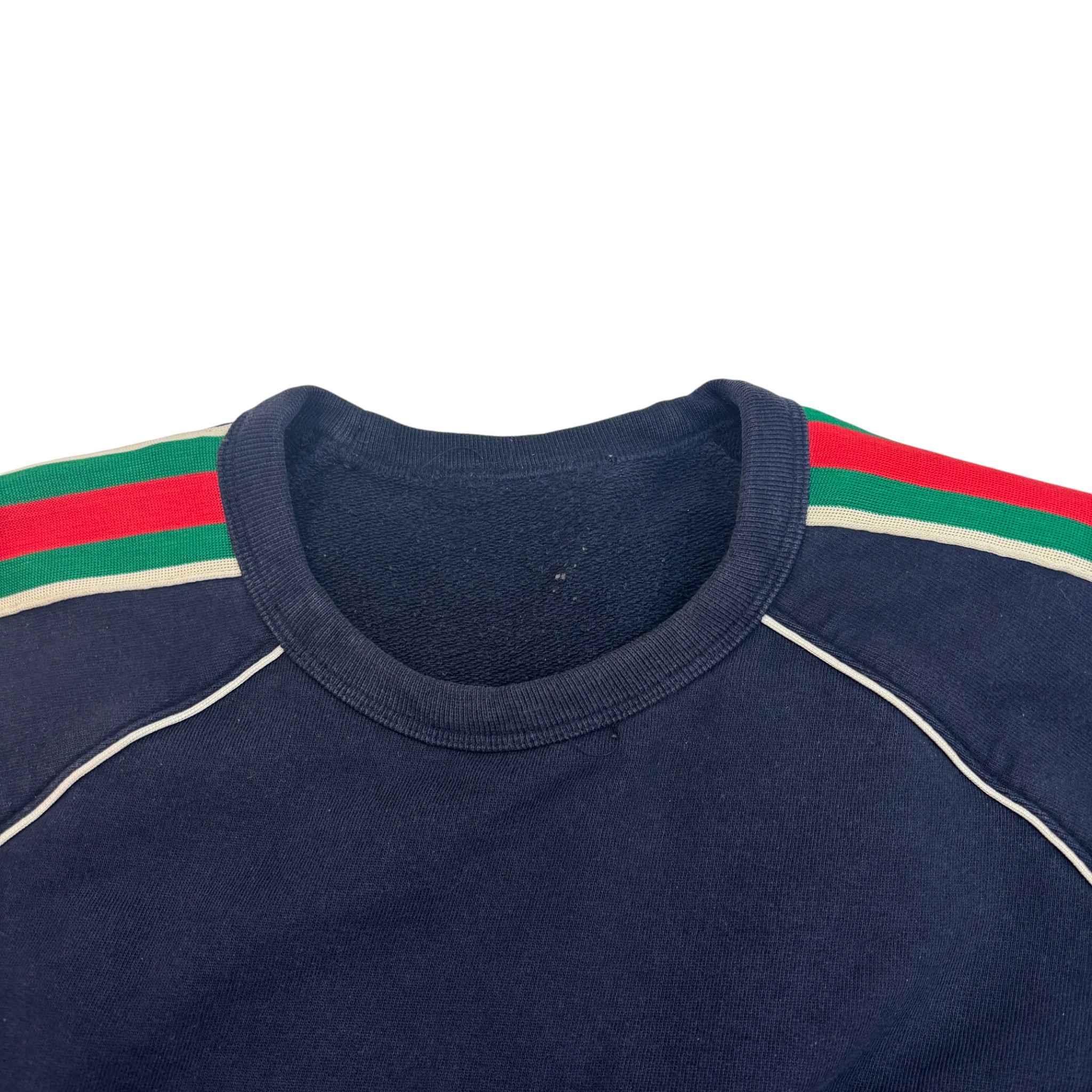 Men's Web Sweatshirt Navy Size M - Image 8