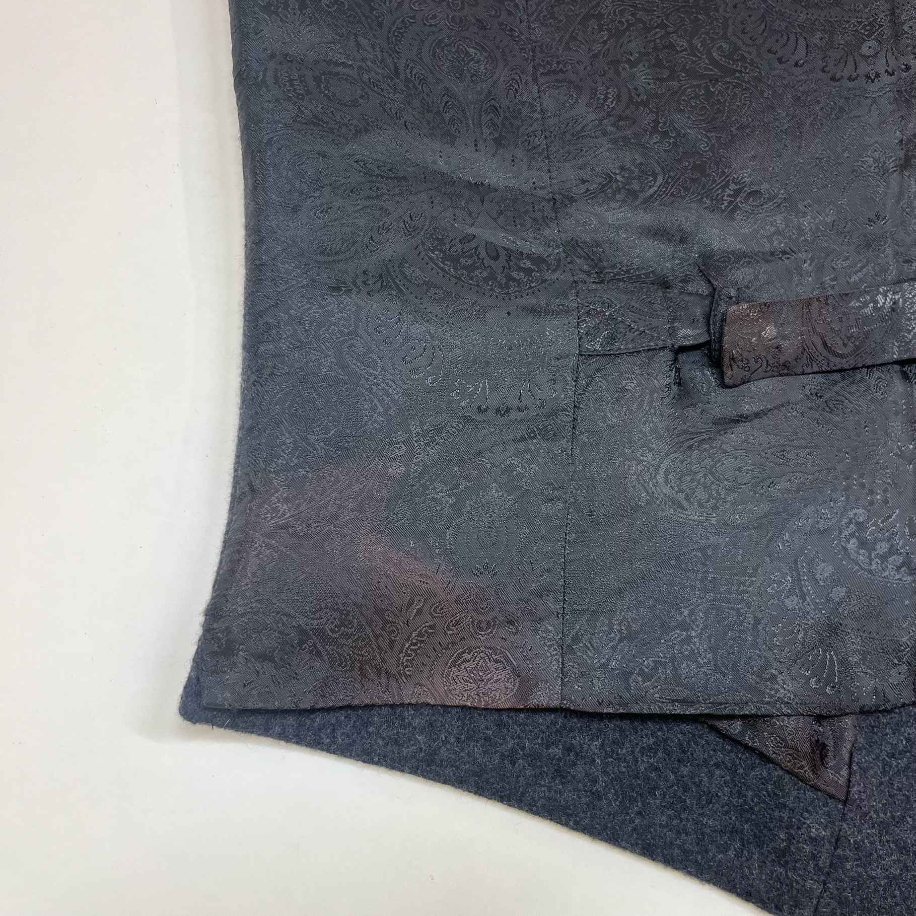 Men's Wool Waistcoat Vest Grey Size IT 48 / UK M - Image 7