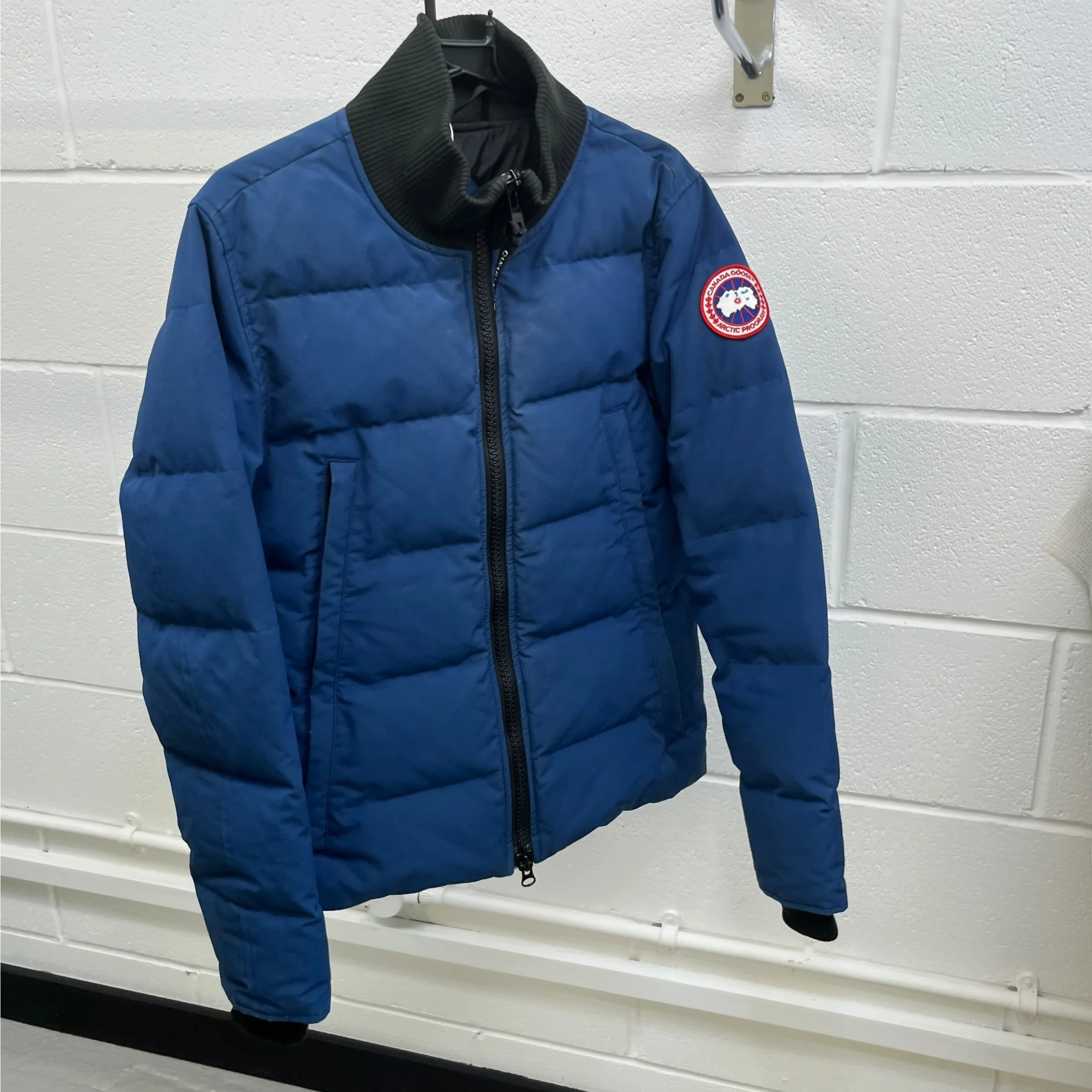 Men's Woolford Down Jacket Blue Size S - Image 9