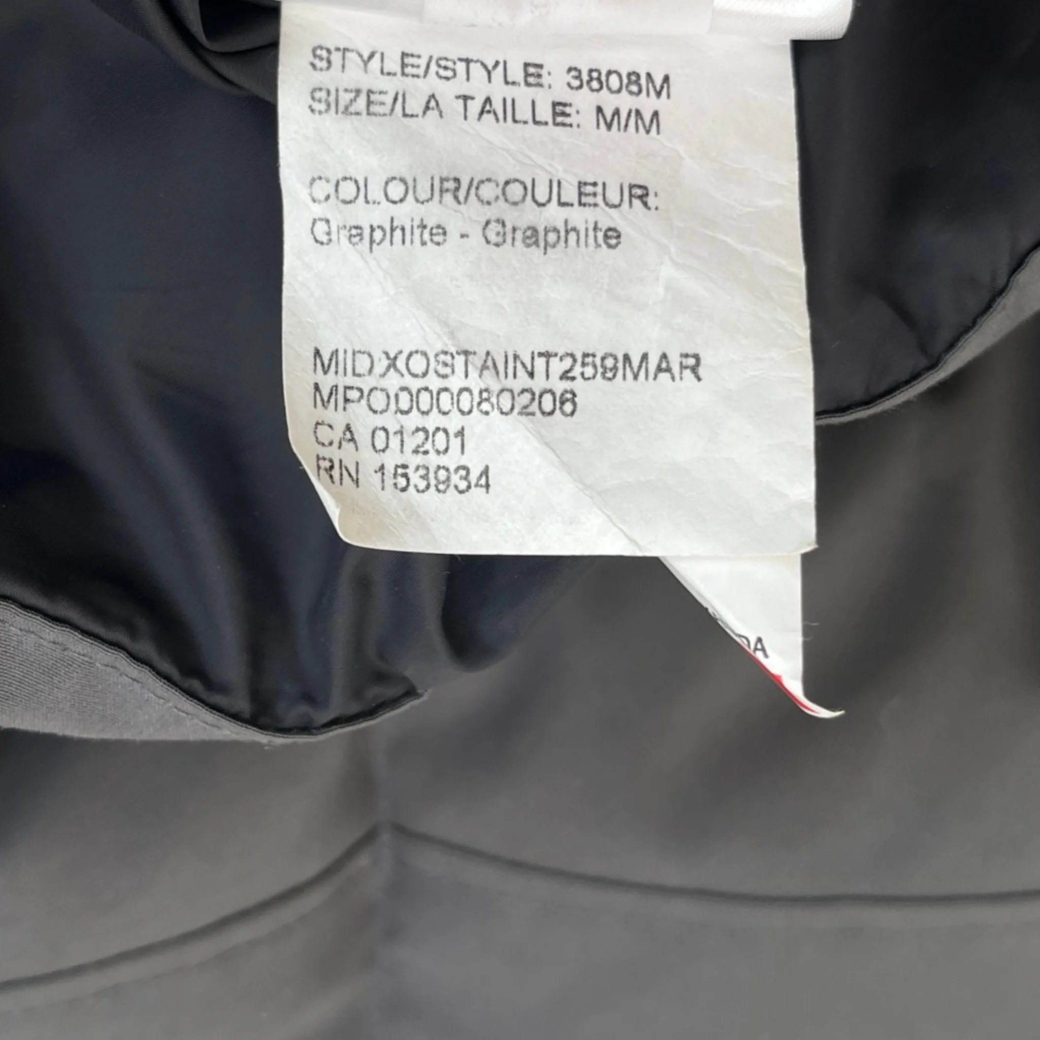 Men's Wyndham Graphite Down Jacket Charcoal Size M - Image 6