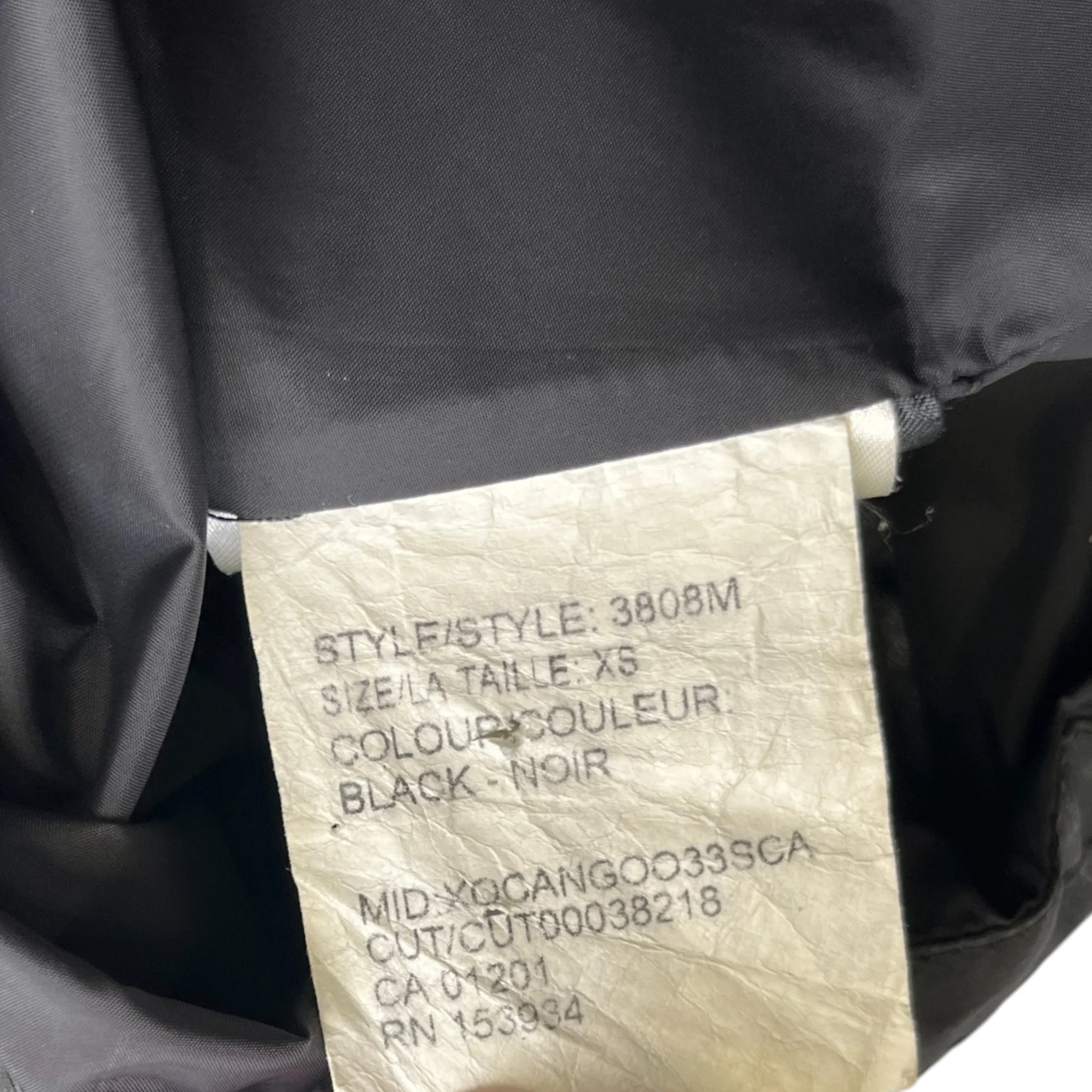 Men's Wyndham Parka Down Jacket Black Size XS - Image 6