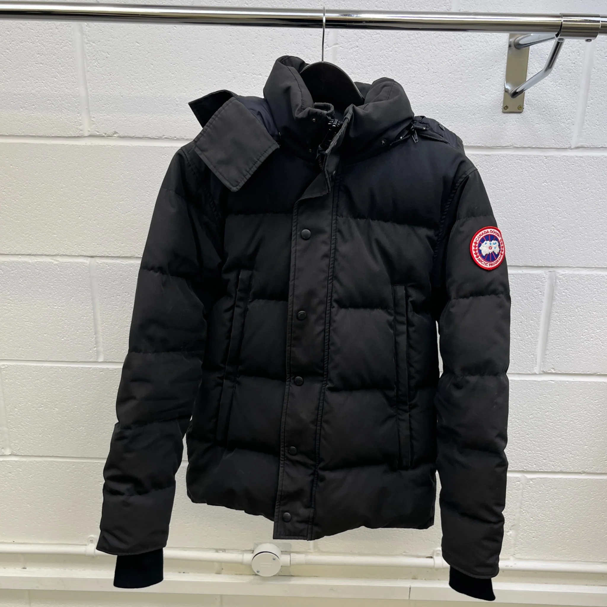 Men's Wyndham Parka Down Jacket Black Size XS - Image 8