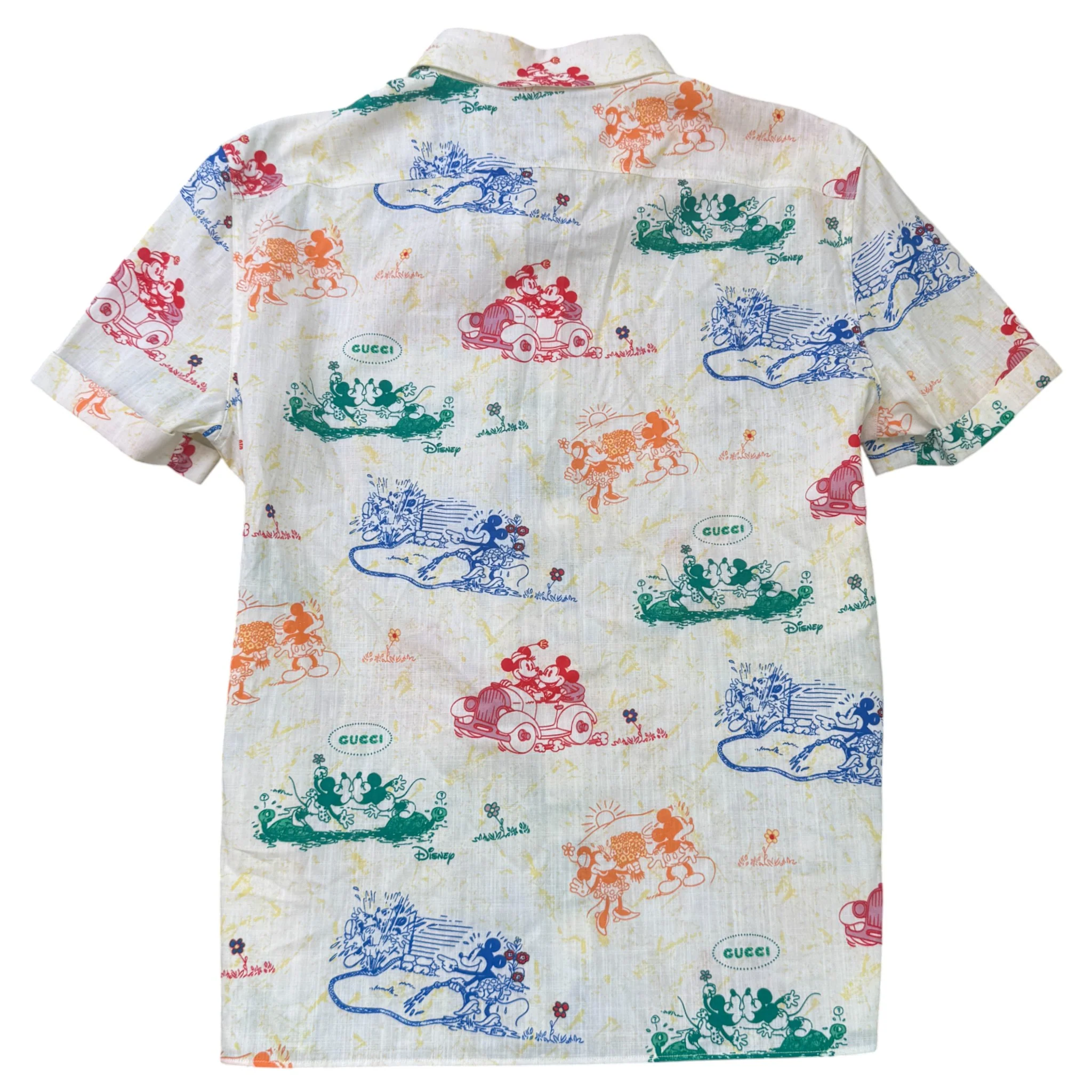 Men's X Disney Mickey & Minnie Print OverShirt Multi-Coloured Size IT 56 / UK XXXL - Image 2