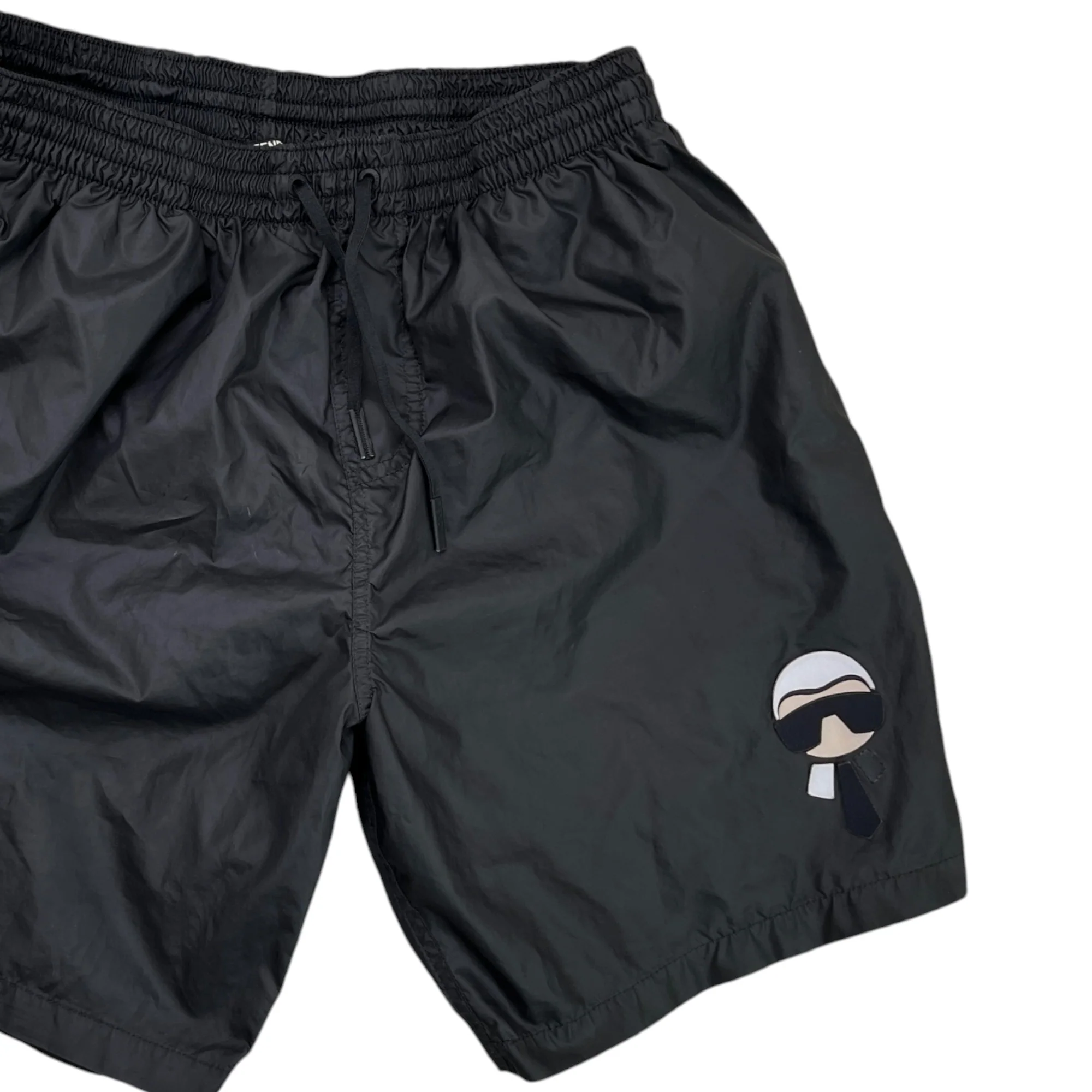 Men's X Karl Largerfeld Swim Shorts Black Size W34 / IT 50 - Image 3