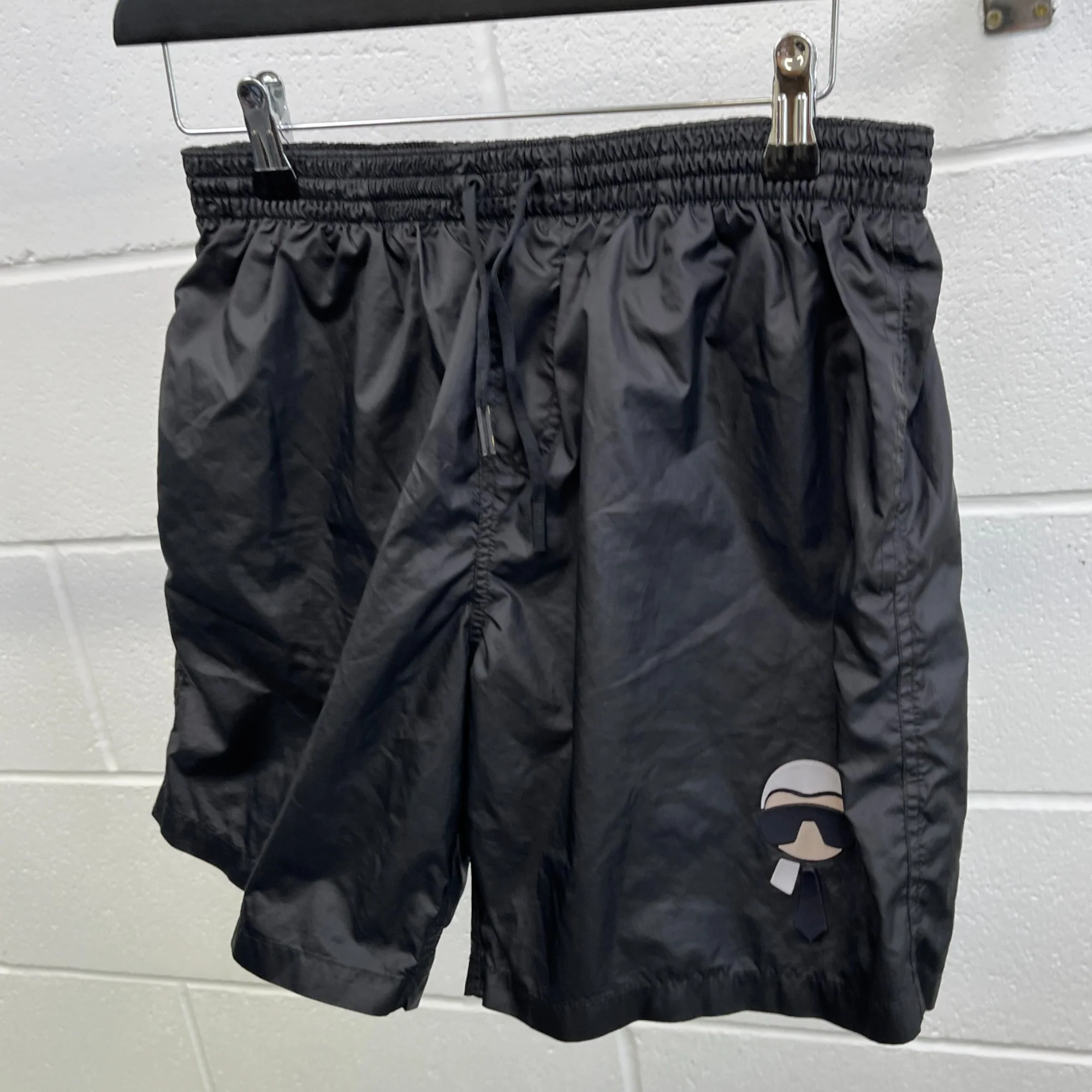 Men's X Karl Largerfeld Swim Shorts Black Size W34 / IT 50 - Image 7