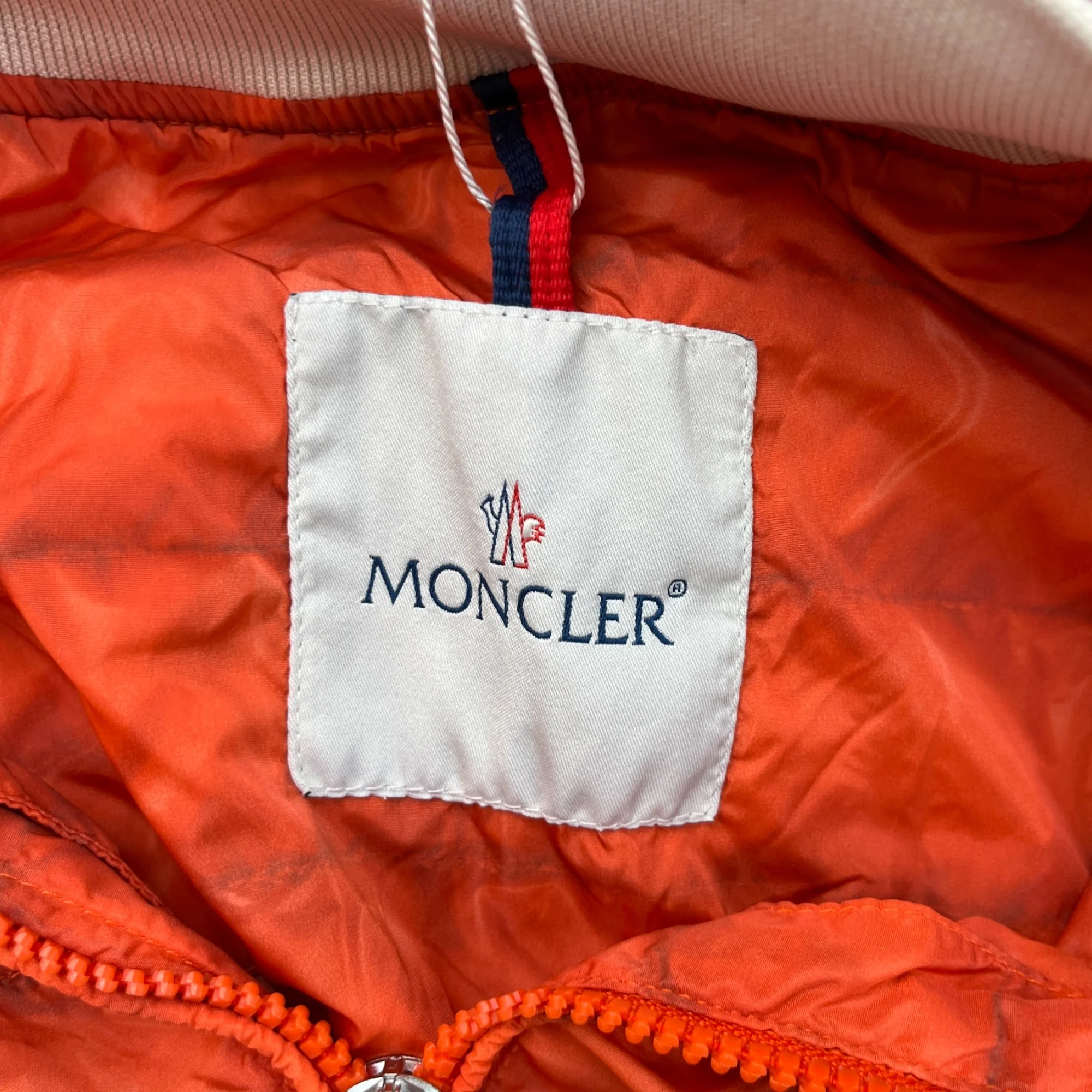 Men's Zip Up Windbreaker Orange Size 3 / L - Image 7