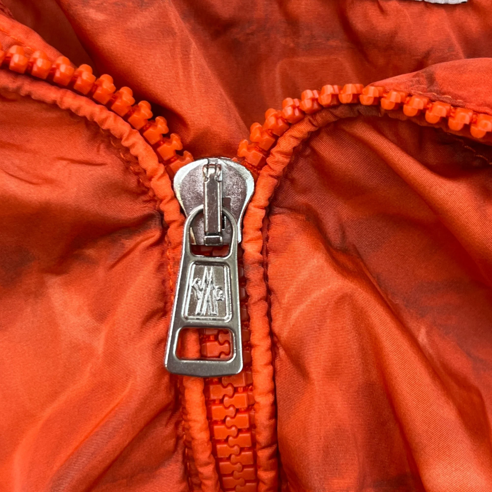 Men's Zip Up Windbreaker Orange Size 3 / L - Image 8